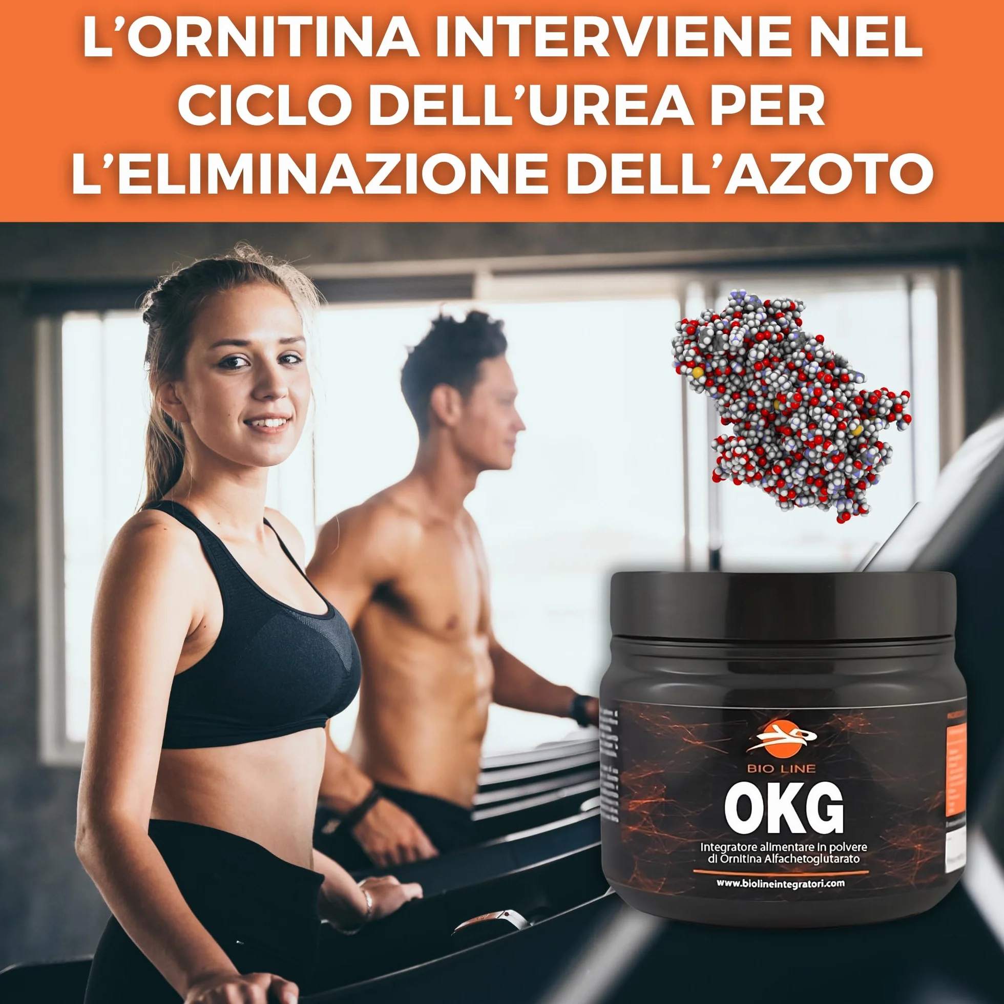OKG POLVERE Integratore alimentare di Ornitina alfa-chetoglutarato 150 grammi
