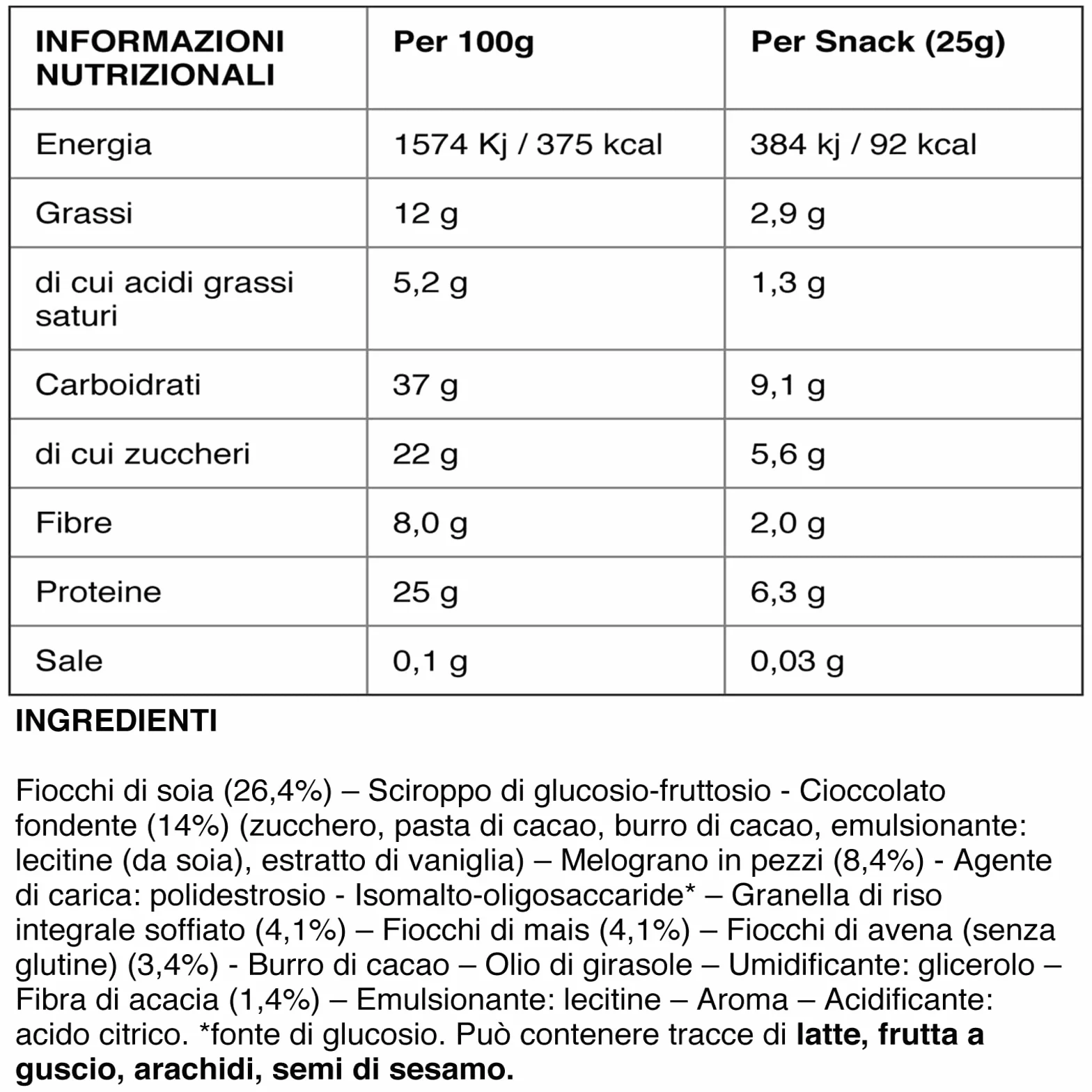 Enerzona Snack 40-30-30 Barrette Gusto Super Fruit 30 Pezzi