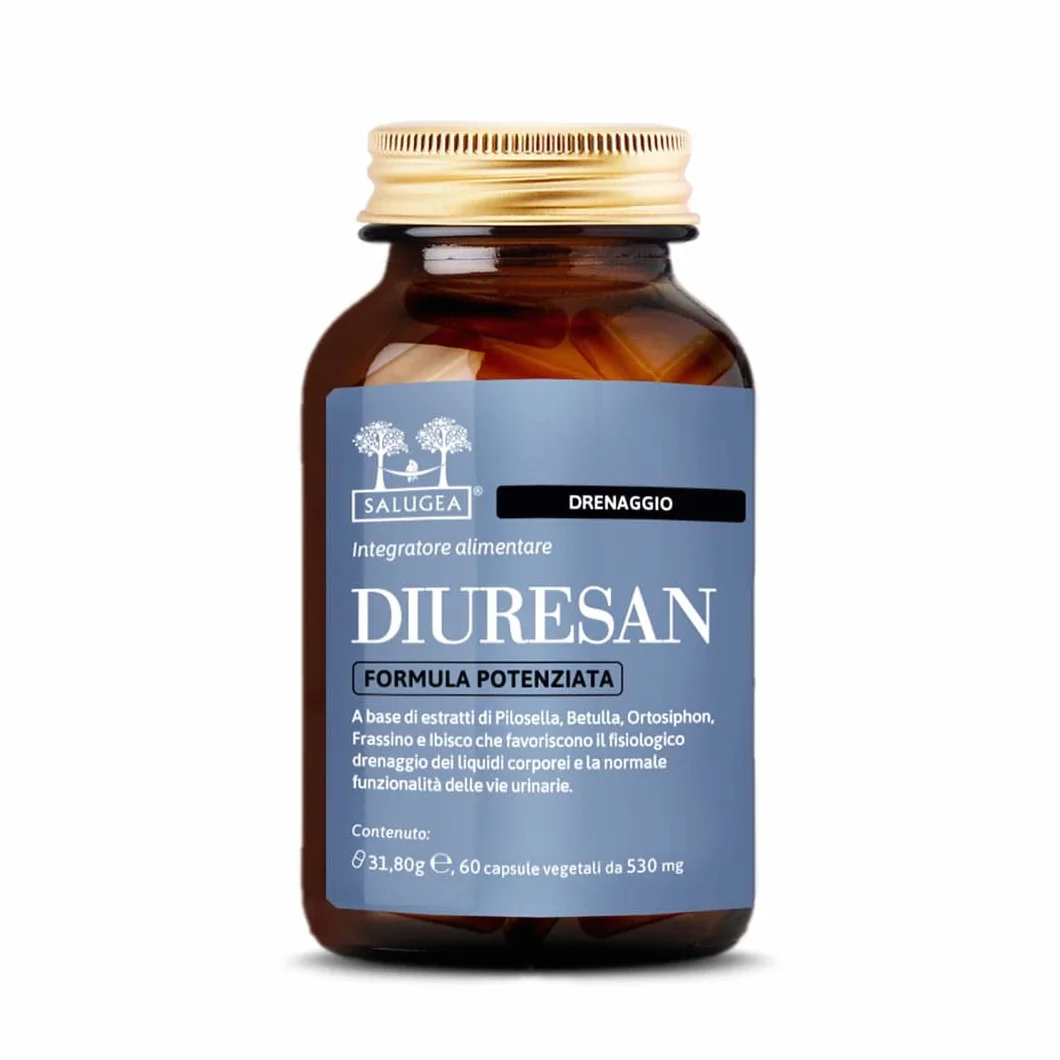 Salugea DIURESAN Formula Potenziata Integratore Ritenzione Idrica Drenaggio Depurazione Capsule Vegetali 60 capsule