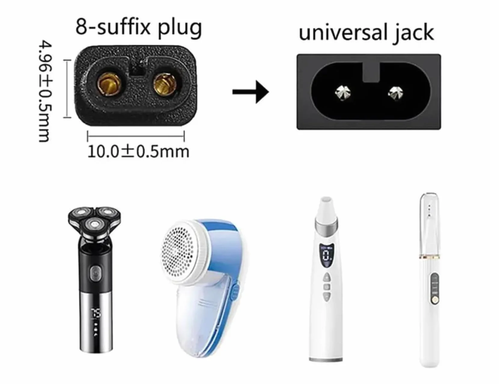 Cavo di Ricarica USB Universale per Rasoio Elettrico Skull Shaver Pitbull