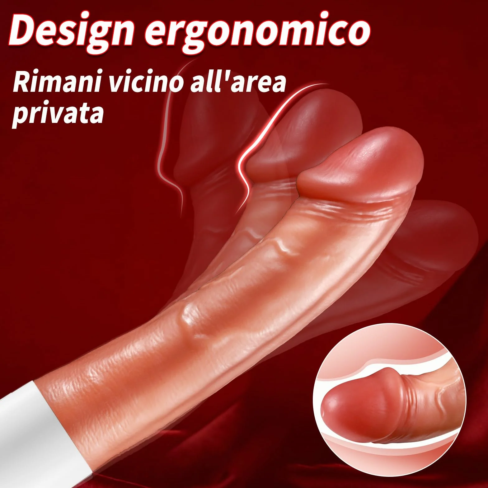 vibratoreper donna realistico dildo vibratore con 10 modalità di vibrazione. sexytoysys donna sessuale adatto alla stimolazione vaginale, anale, clitoridea, dei capezzoli e del pene