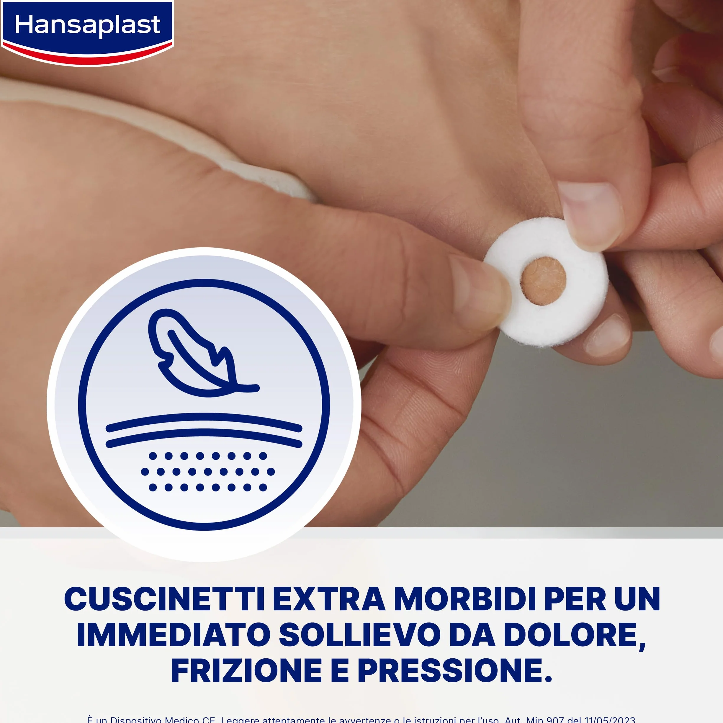 Hansaplast Cerotti Paracalli Piedi Piccoli, Cerotti calli piedi autoadesivi callifughi, 20 pezzi