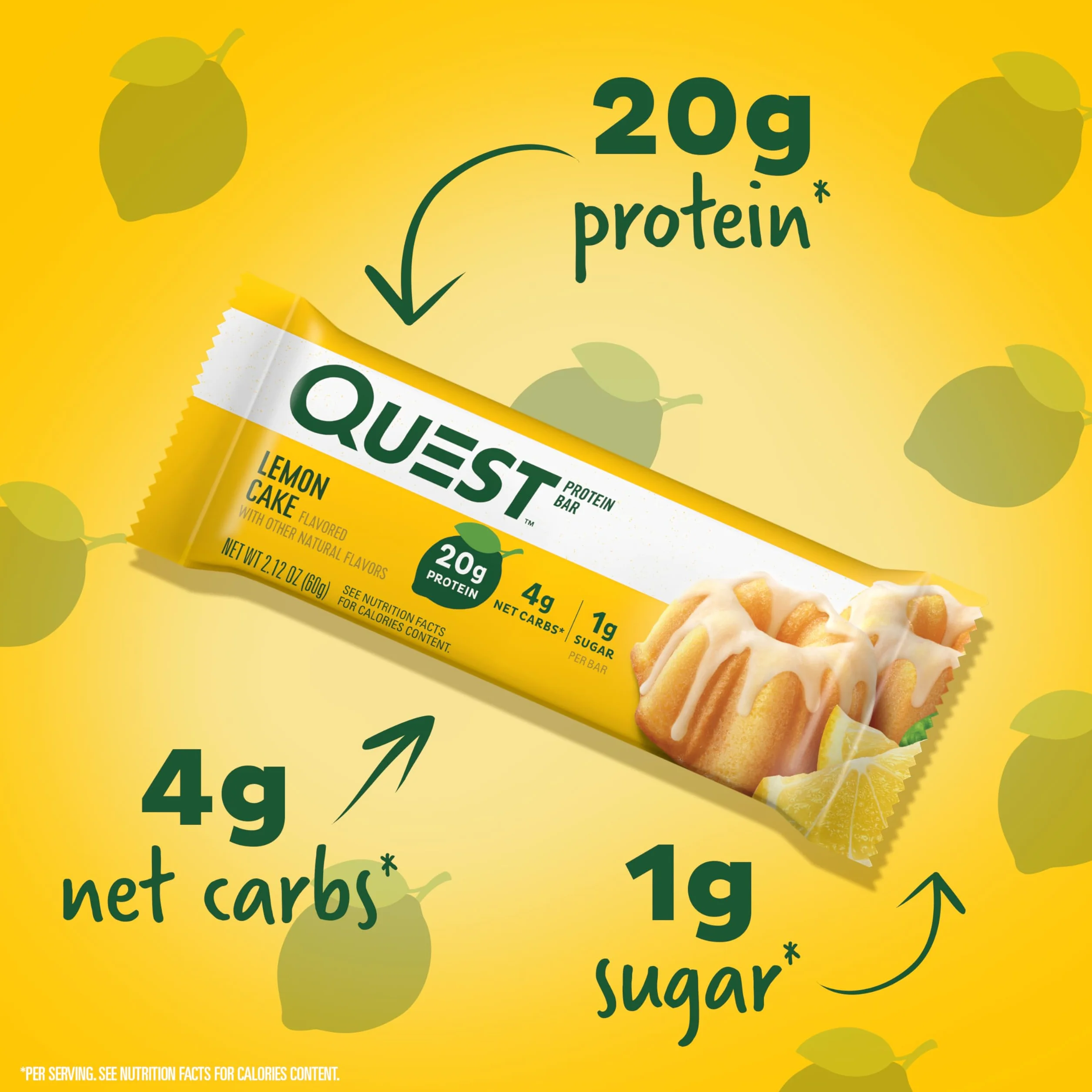 Quest Bar Lemon Cake 12/box