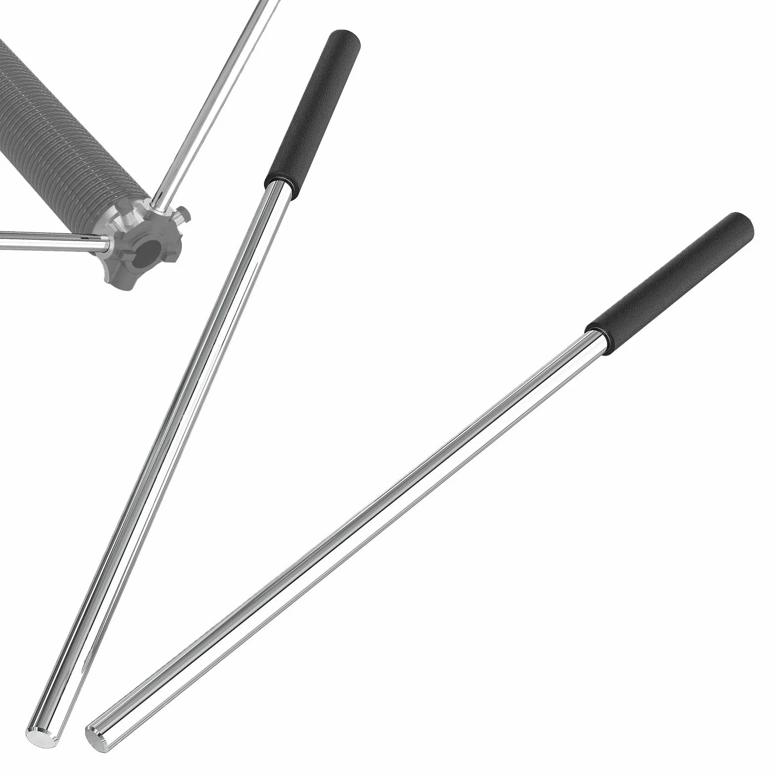 Garage Door Winding Torsion Spring Rod 17.2 in 43.56 cm 0.5 in 1.27 cm Compact Hardware Tool 45# Steel