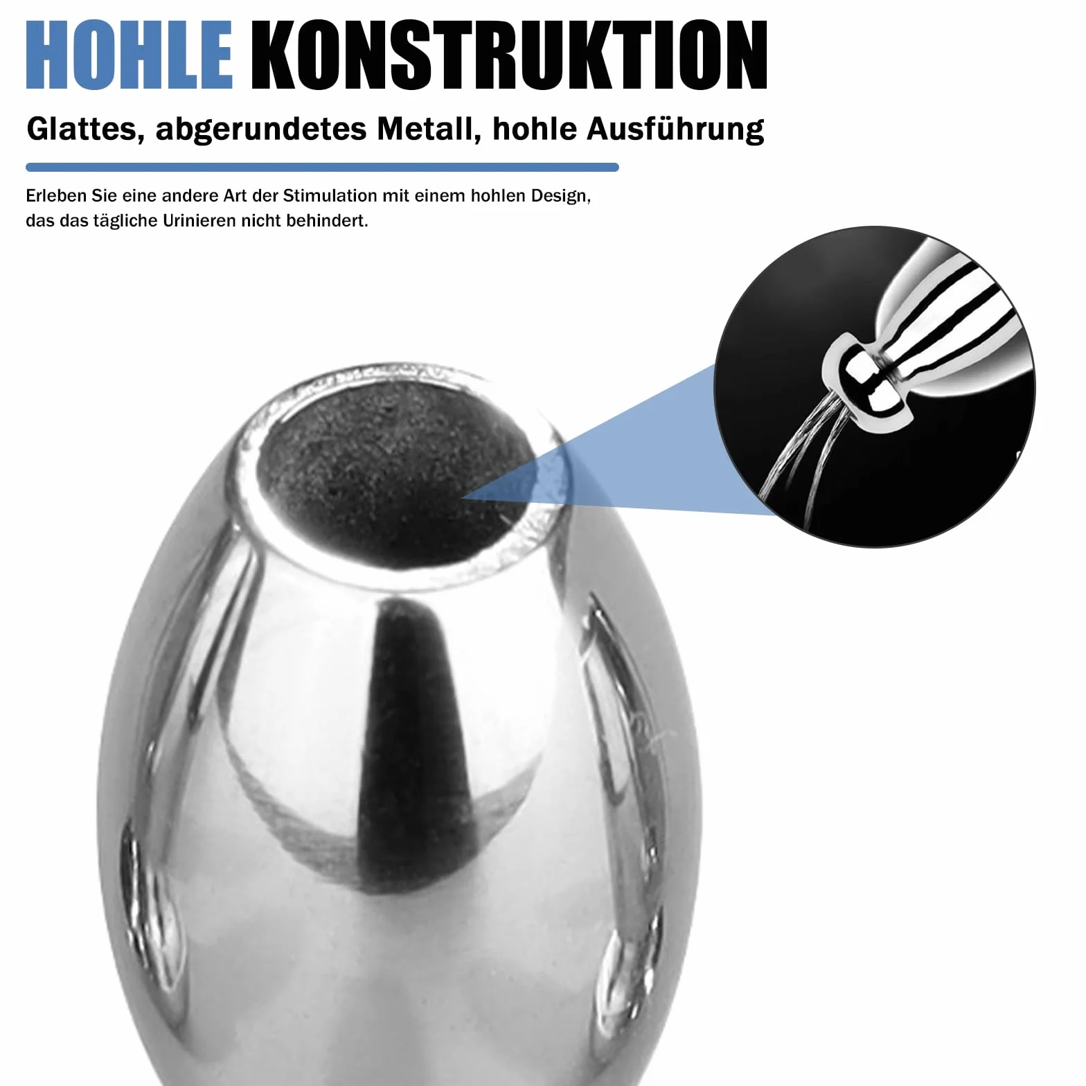 Dilatatore uretrale in acciaio inossidabile set da 5, plug per pene metallo, stimolazione prostata giocattolo sessuale erotico SM per uomini