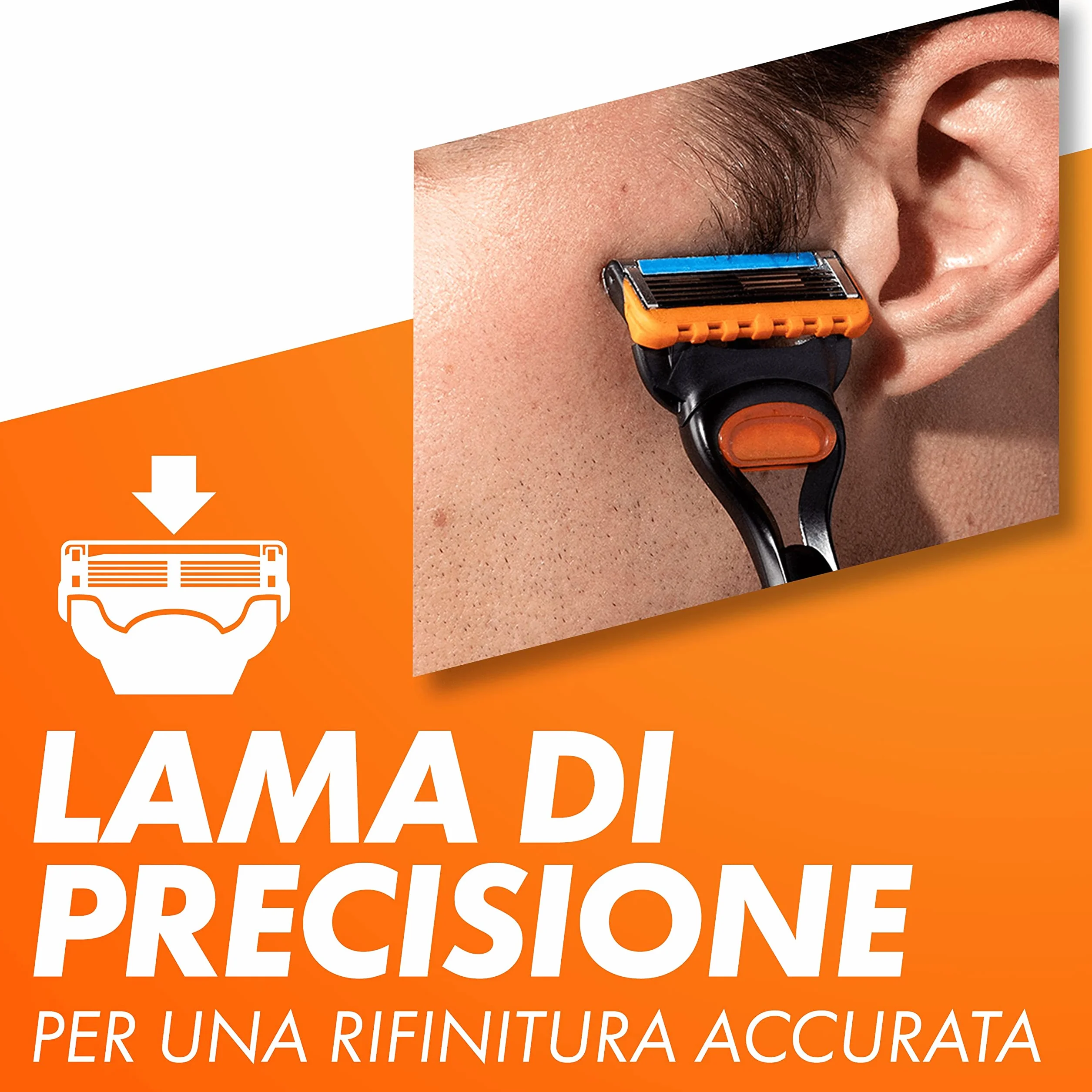 Gillette Fusion5 Lamette di Ricambio per Rasoio da Uomo (4 lamette)