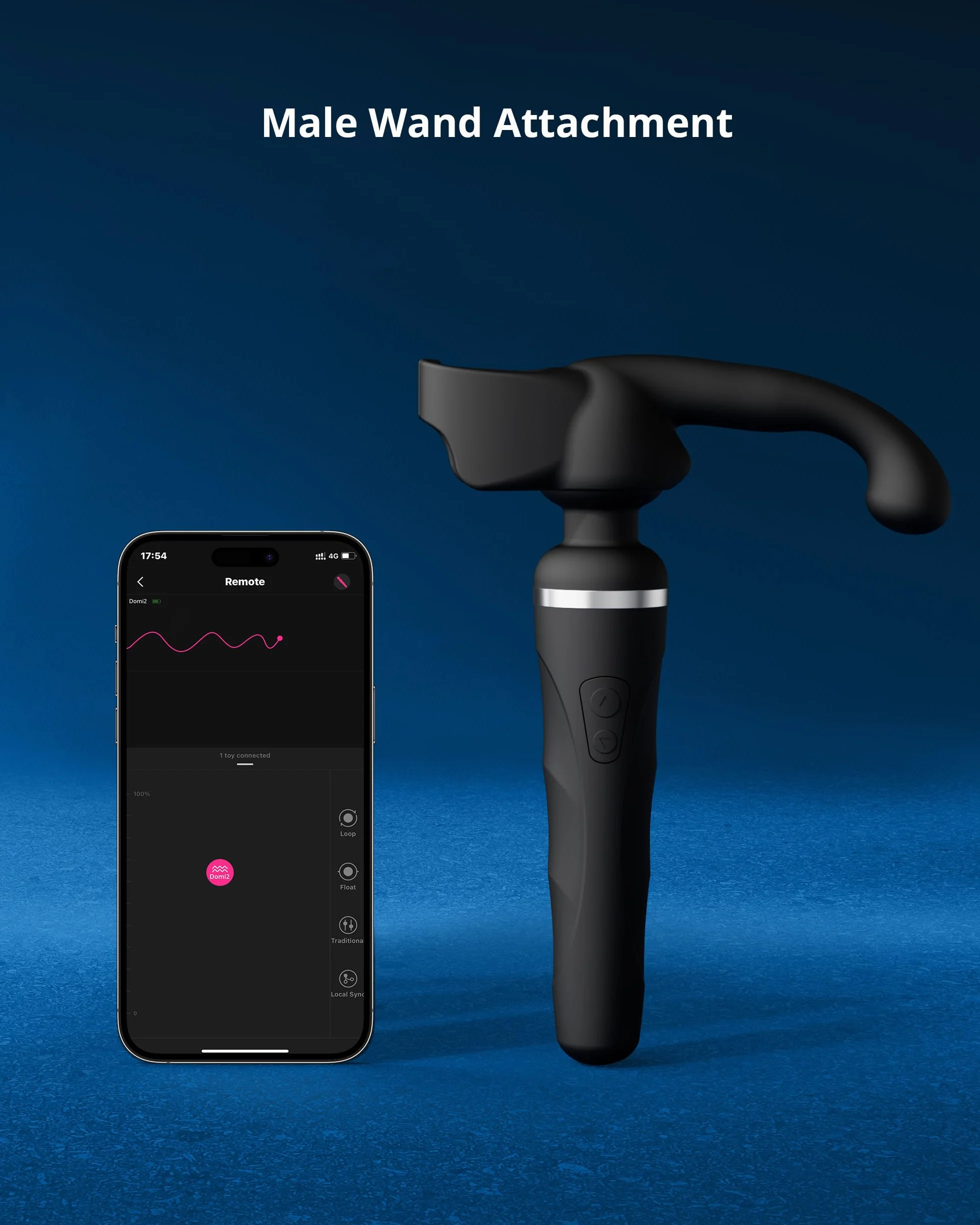 LOVENSE Domi Domi2 Accessori per Massaggiatore Wand, Prostatico Anale Vibratori, Sex Toys per Uomini