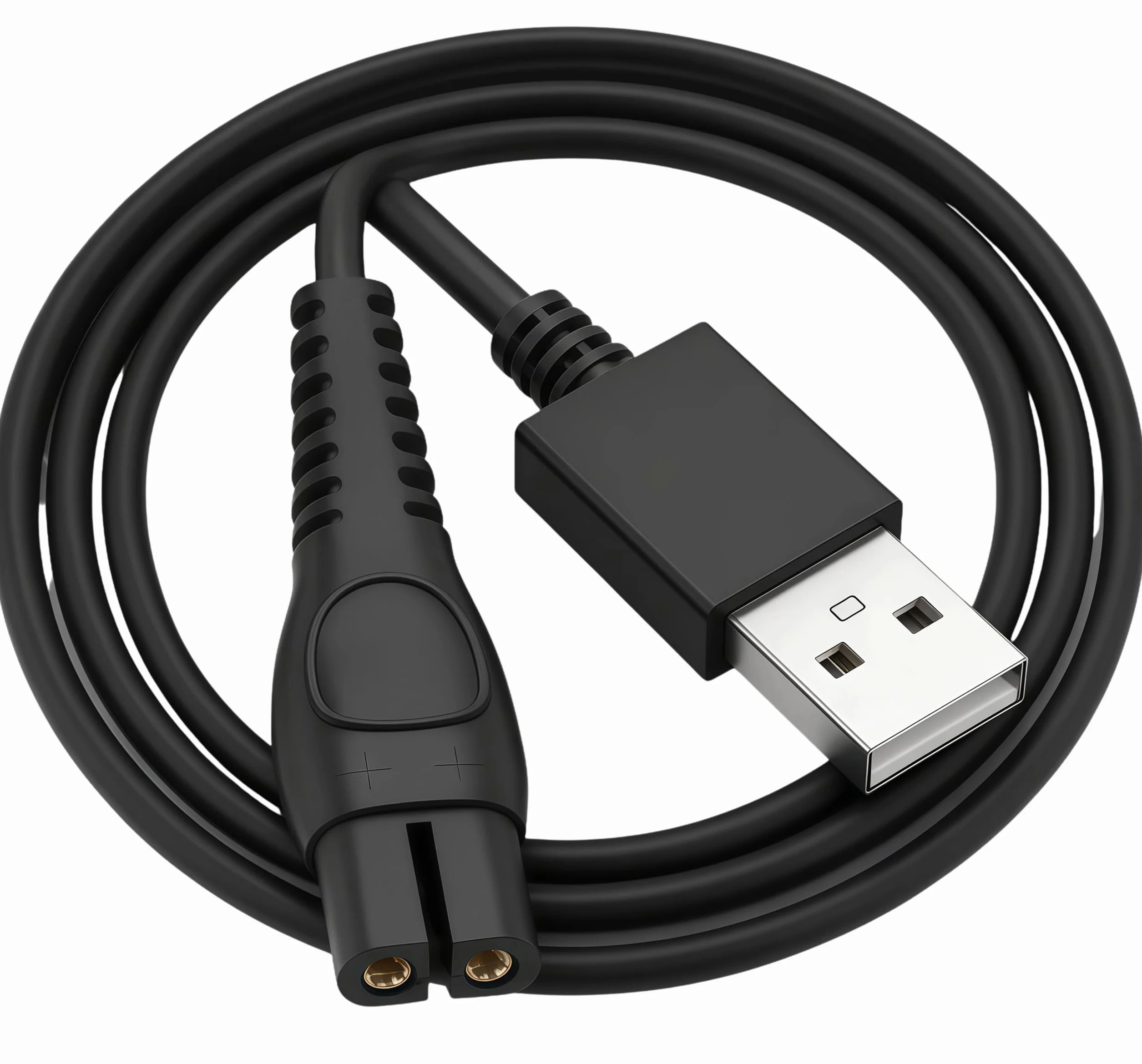 Philips Ricambio Cavo USB 5V 100cm Caricabatterie per Rasoi Elettrici Serie 1000 3000 5000 7000 8000