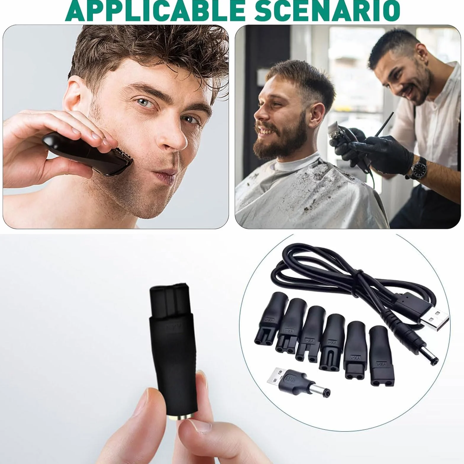 Caricabatterie USB Cavo Universale 5V per Rasoio