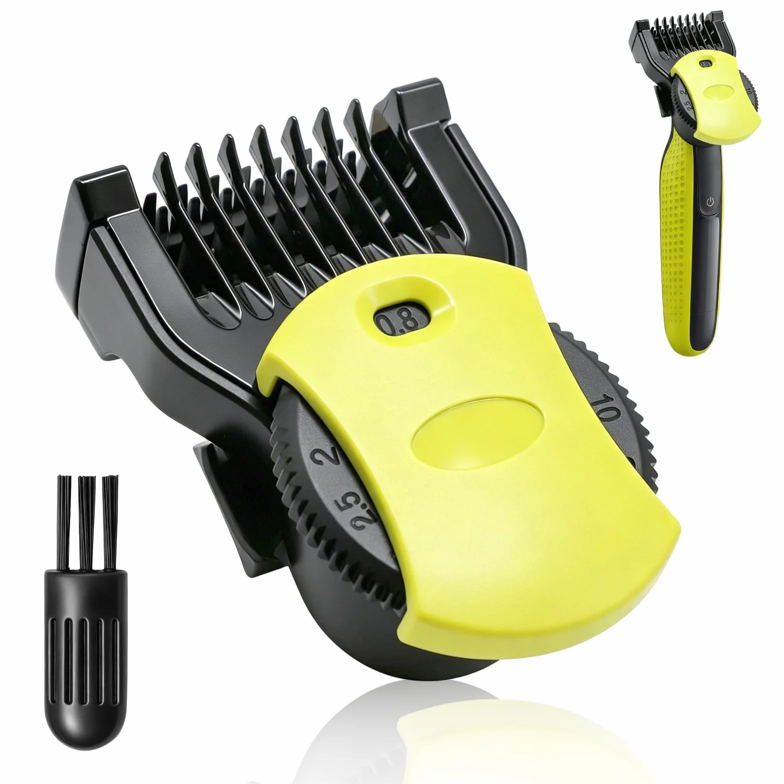 Philips Oneblade Testina di Ricambio con Pettine Regolabile 14 Lunghezze 0,4-10 mm per Rasoio Barba e Corpo