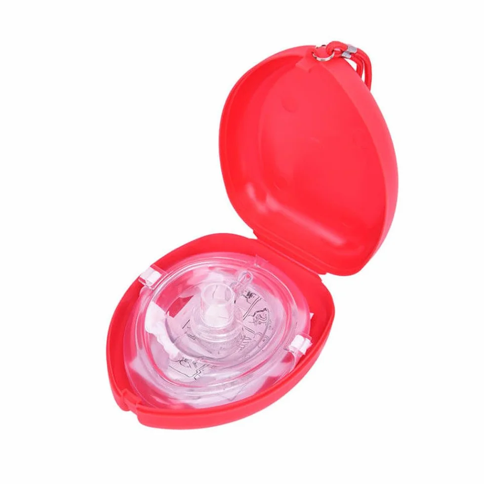 Maschera di salvataggio CPR tascabile con valvola unidirezionale per adulti e bambini