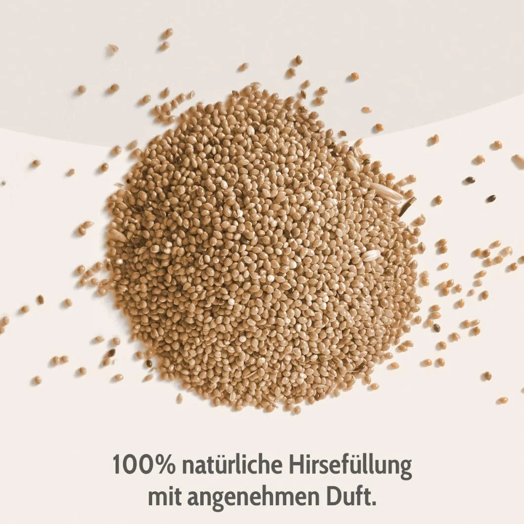 Habibi Plush Cuscino termico per bambini e adulti – 1835 scimpanzé e scimmia con riempimento di miglio, peluche termico per riscaldare nel forno a microonde e forno, ideale anche per bambini