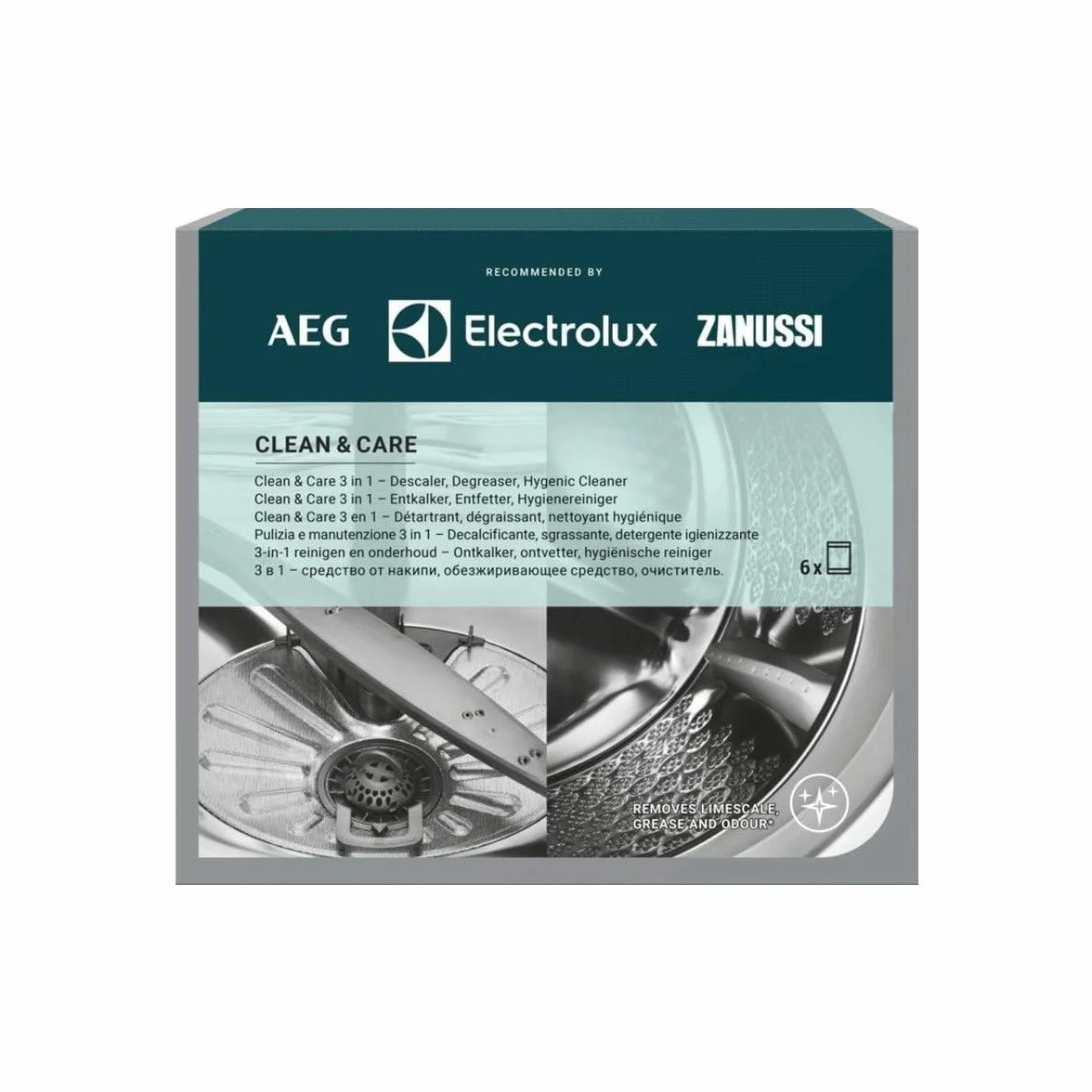 Electrolux Clean and Care Box Decalcificante e sgrassante 12 bustina