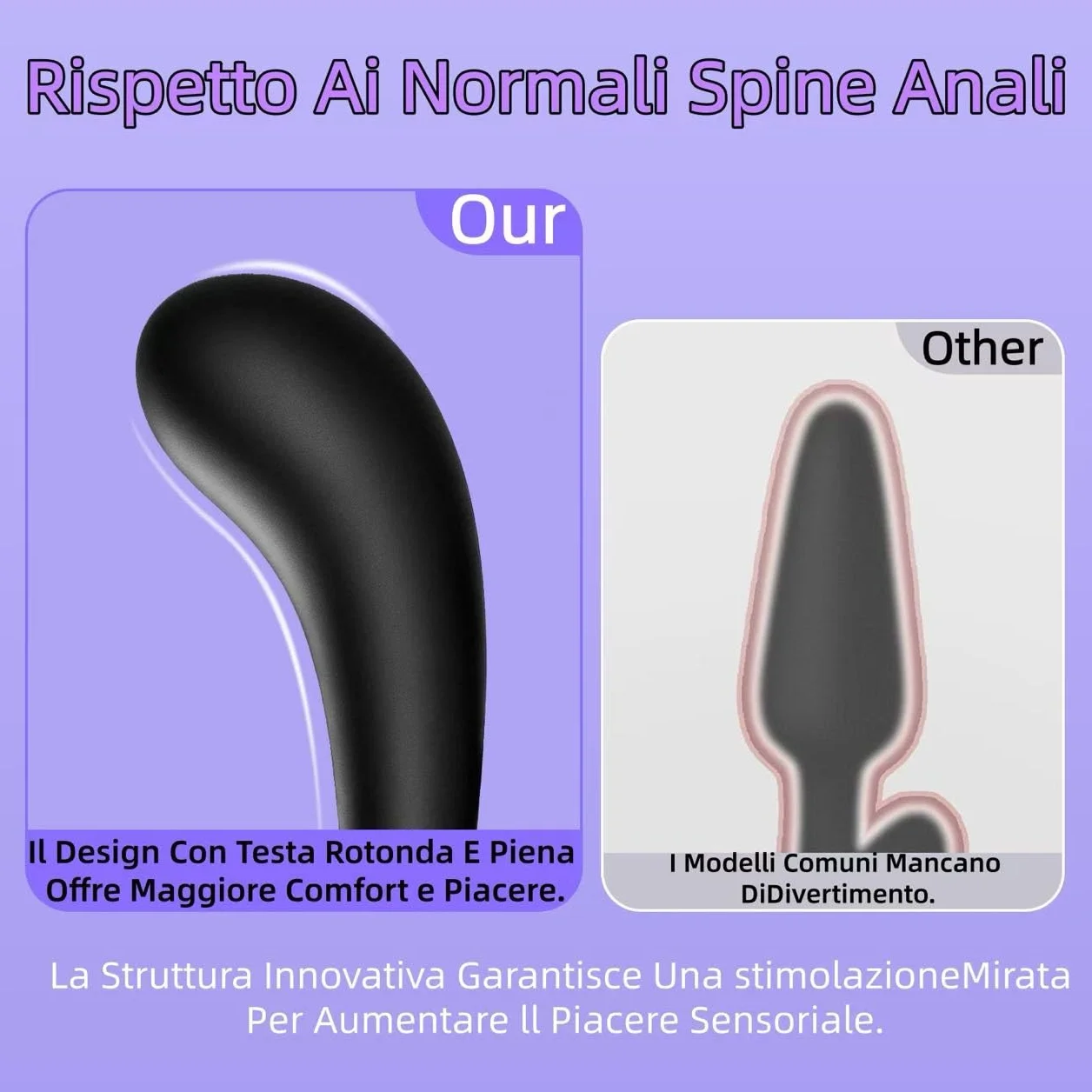 3PCS Plug Analesex Sex Toys Plug Anale-Dilatatore Donna Uomo Sexytoysys Donna Coppia Dilatatore Ano Giochi Erotiici per Coppie Silico Butt Plug Dilatatori Anali Grande Medio Piccolo Anal Plug Sex Toy