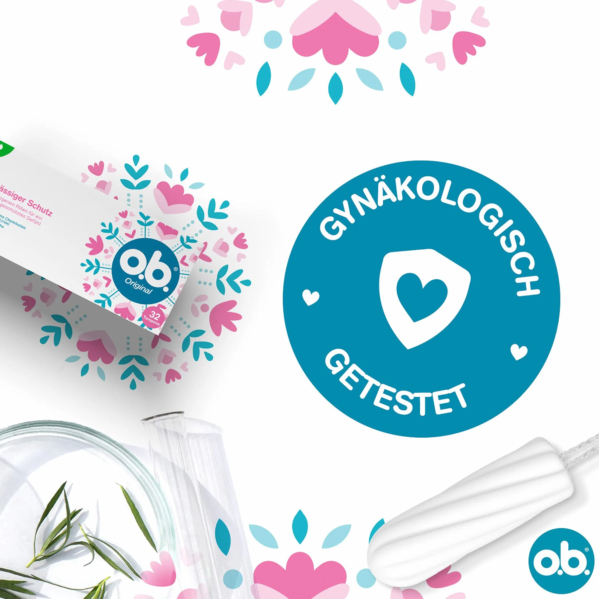 o.b. Original Super Plus tamponi giorni molto forti StayDry scanalature curve 32 pezzi