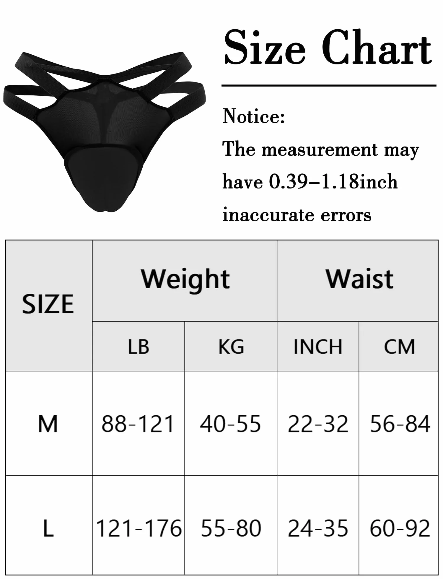 AIEOE Gaff Panty Crossdresser Nascondi Lettera Elastica Transgender Tanga Bandage Intimo M L
