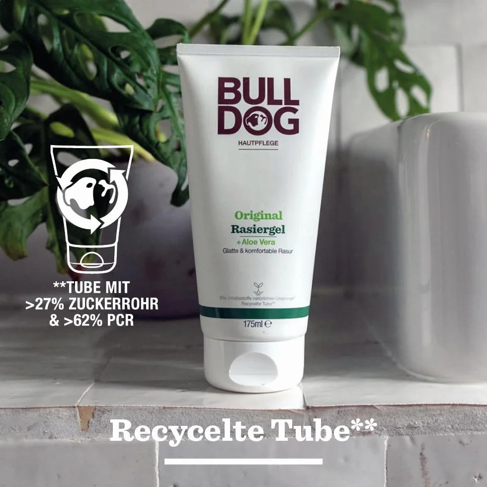 BULLDOG - Rasatura bagnata per uomini | Crema da barba originale | per una rasatura liscia e accurata | 175 ml