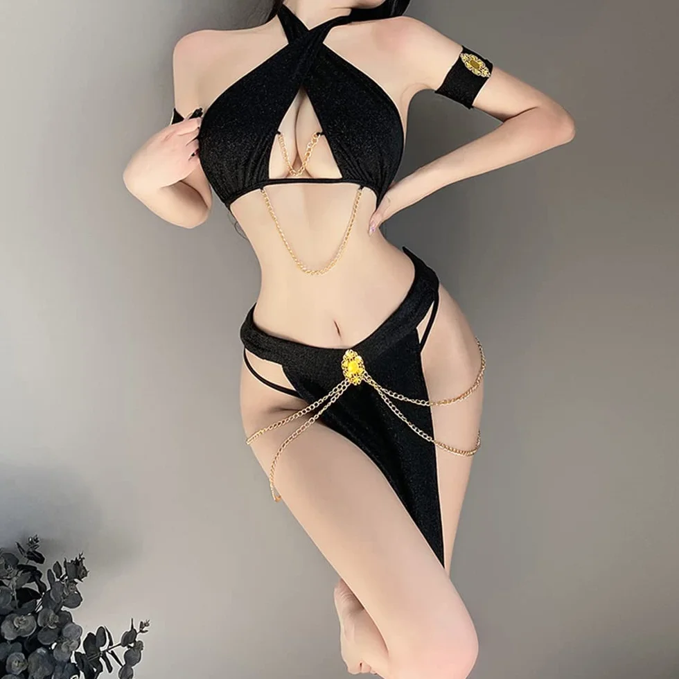 Pigiama sexy donna cosplay cheongsam cinese geisha giapponese biancheria intima