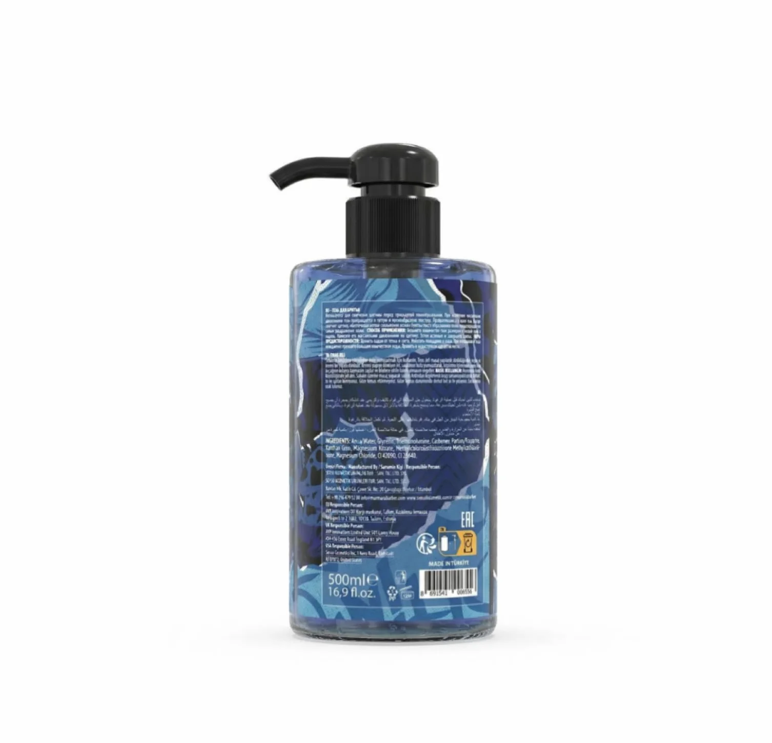 Barber Marmara Gel da Barba No. 76 per Uomini Trasparente 500ml