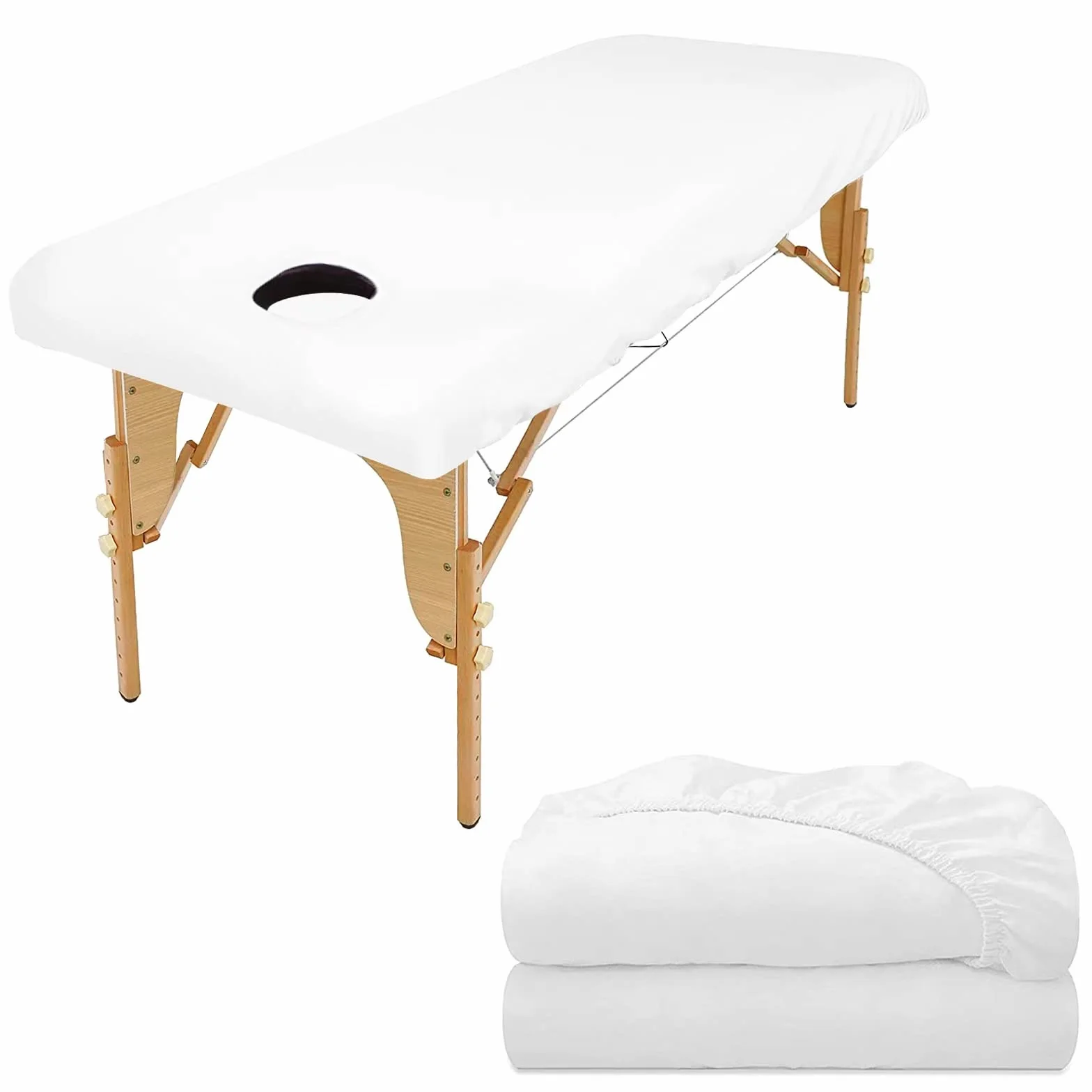 Copertura Protettiva per Lettino da Massaggio 80x190cm Impermeabile con Elastici Lavabile