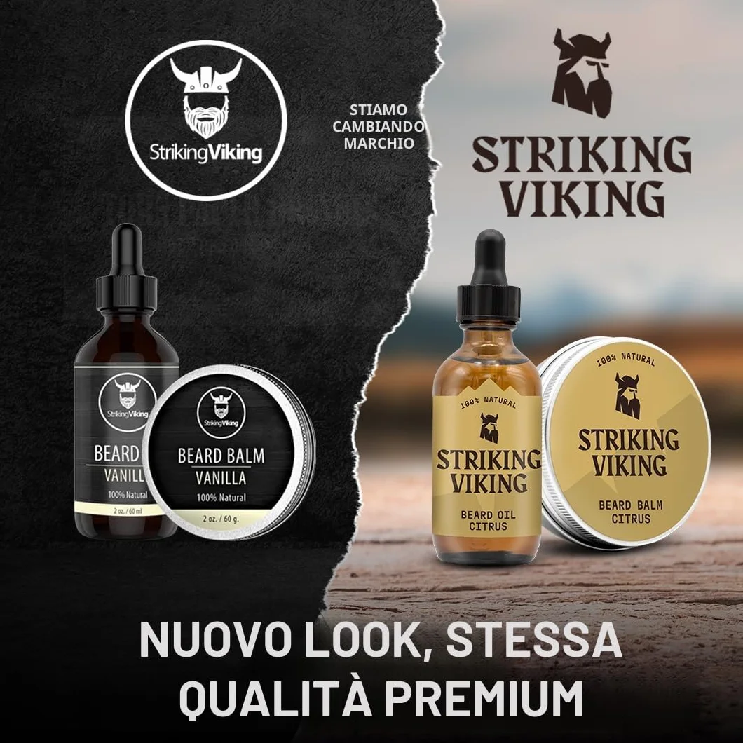Striking Vikings Spazzola da barba in setola di cinghiale per uomo - Spazzola da barba dal design ergonomico da 4,2" in legno di spiaggia di origine naturale