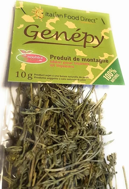 Piantine di genepy 2 confezioni da 10g con ricetta liquore Valle d'Aosta