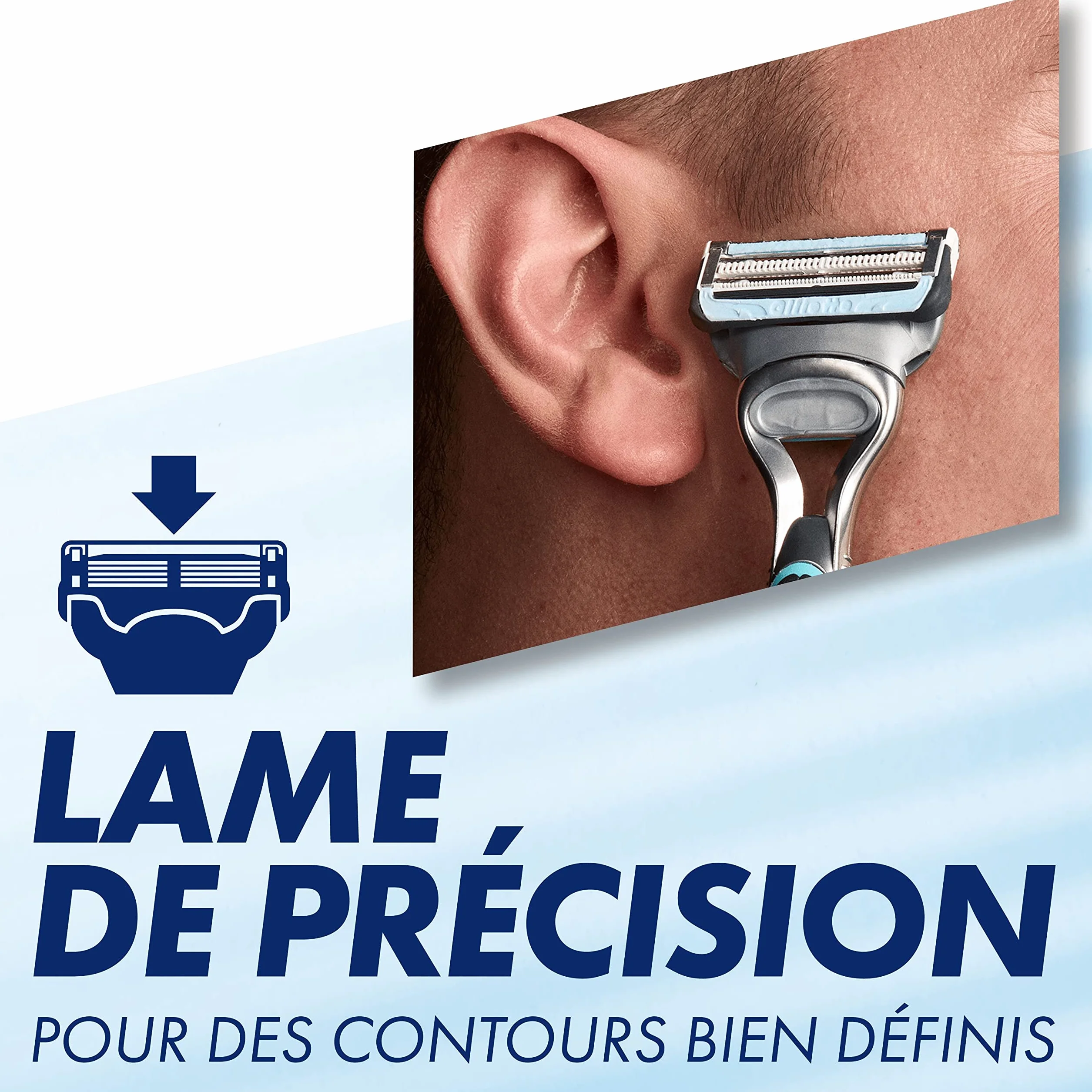 GILLETTE CONTOUR PLUS Lame Comfort con Striscia Lubrificante (Confezione da 2)