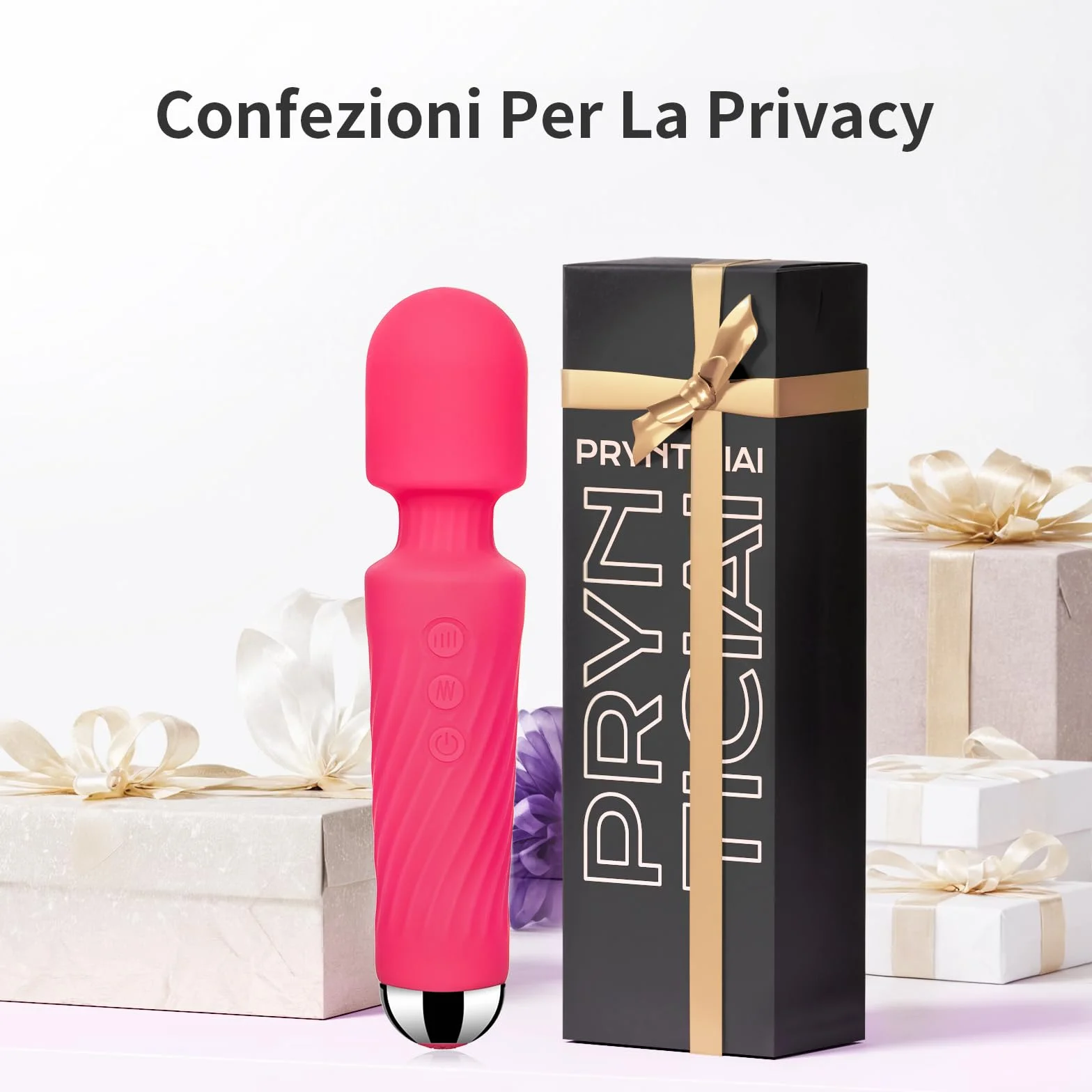 PRYNTICIAI Vibratore Clitoride Femminile 8 Velocità 20 Modalità Sex Toys Rosa
