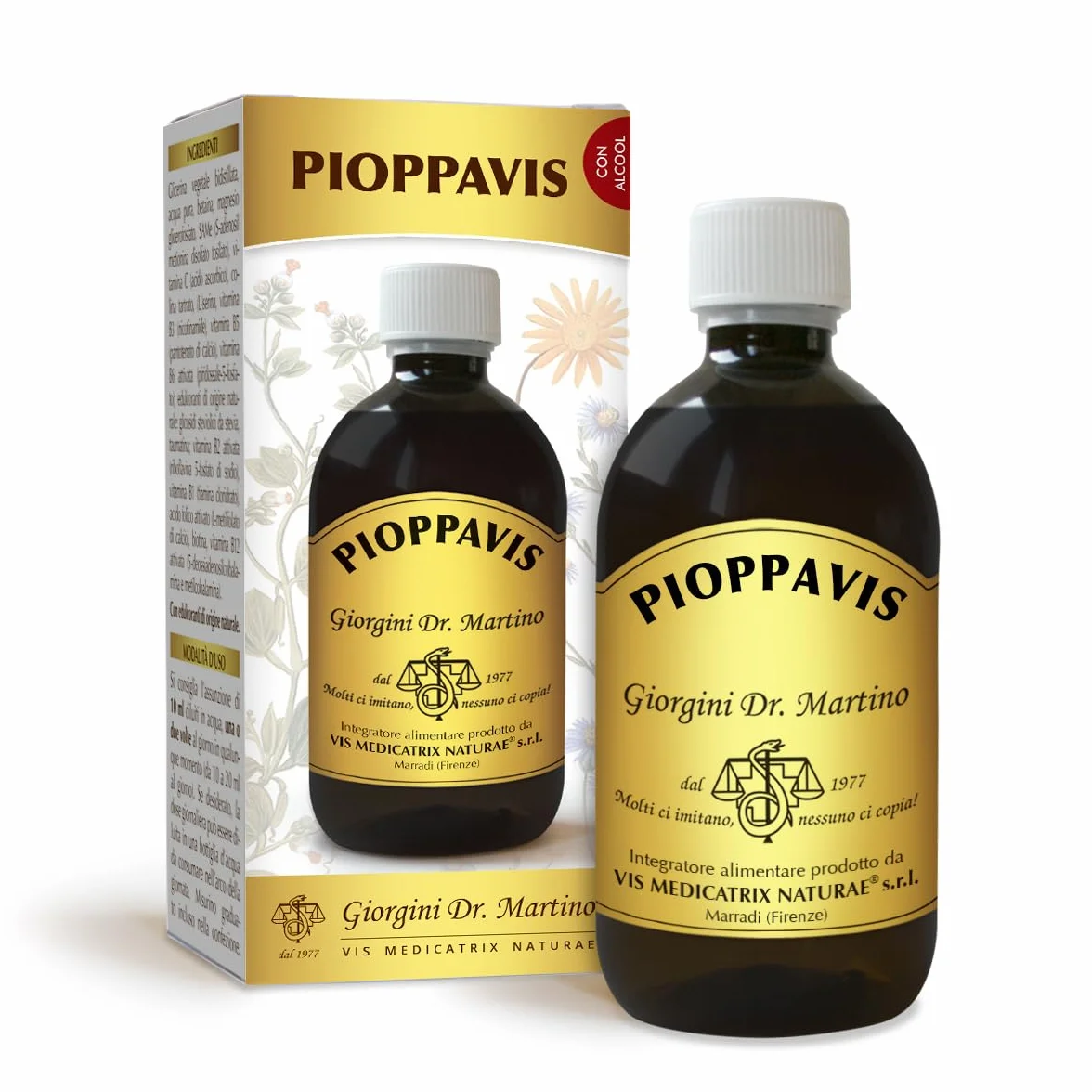 Dr. Giorgini PIOPPAVIS Liquido alcoolico 500 ml integratore drenaggio betulla bianca