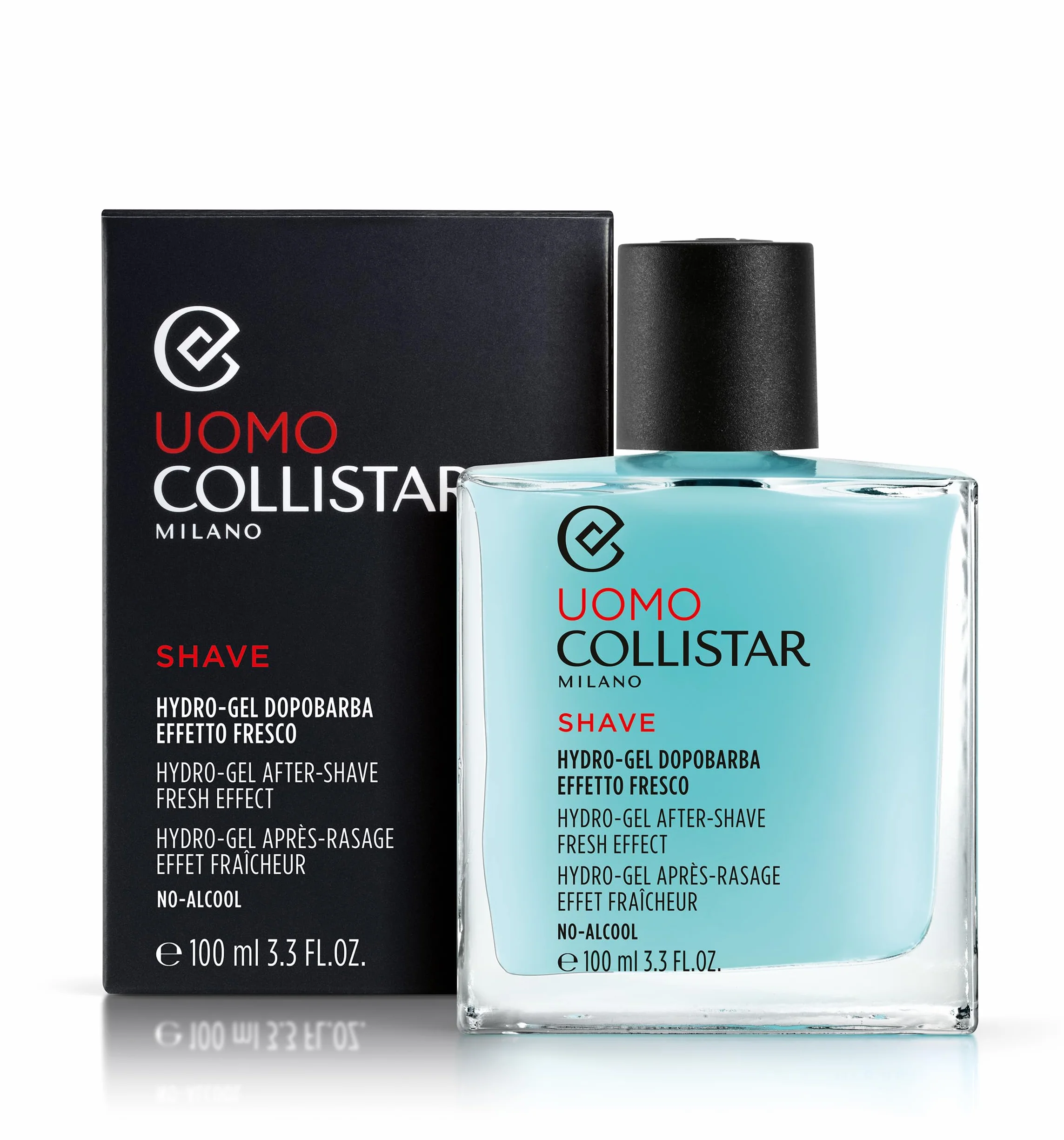 Collistar Uomo Hydro-Gel Dopobarba Effetto Fresco, Anti-Rossore, Idratantante e Lenitivo, Senza Alcool, 100ml