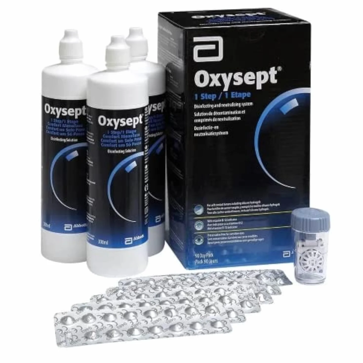 Oxysept 1-Step Soft Contact Lens Disinfecting, Neutralising and Storing 3MONTH