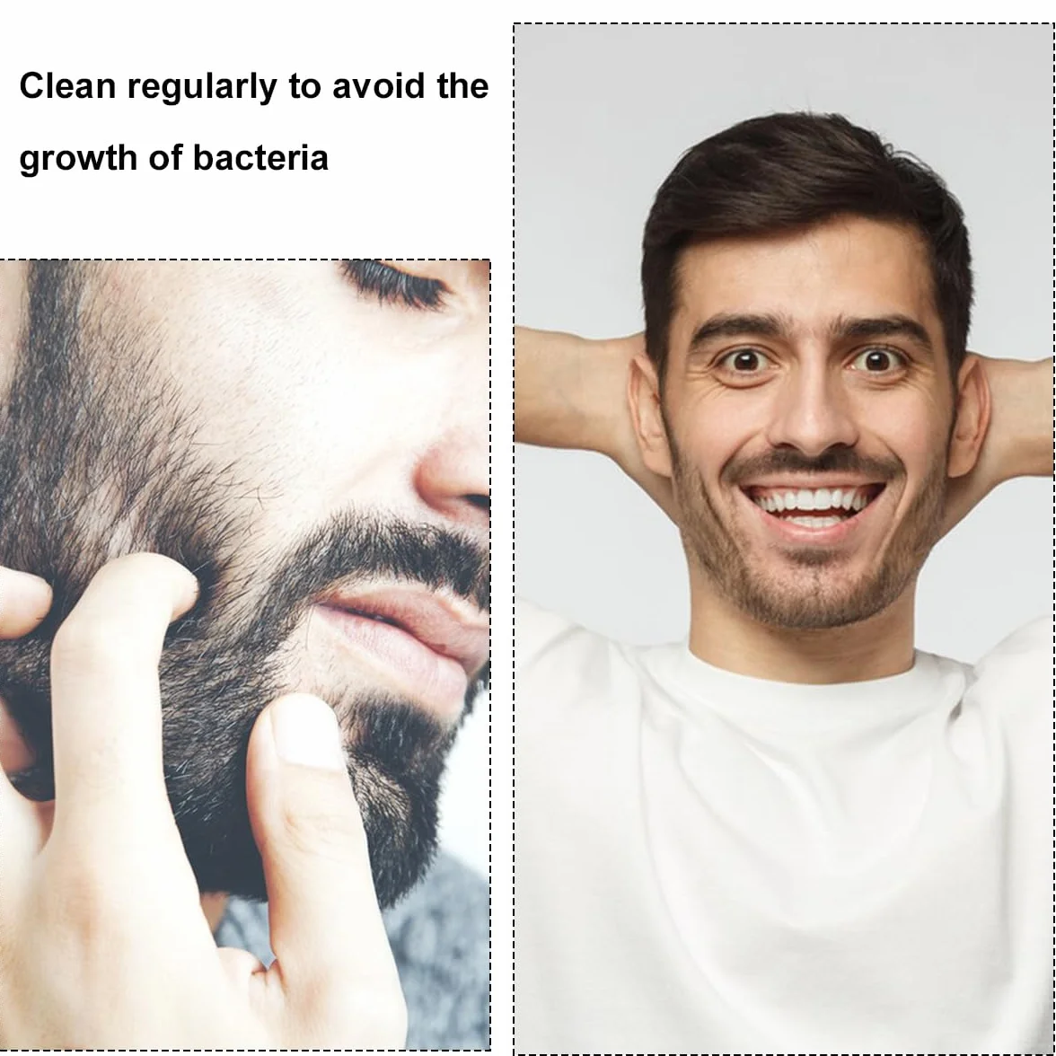 Modelli per Styling Barba Trasparenti, Pizzetto Modello da Barba, Modello per lo Styling Della Barba, Modelli da Barba da Uomo, 5 Diverse Dimensioni, per Uomo Rifinitura, Styling Barba