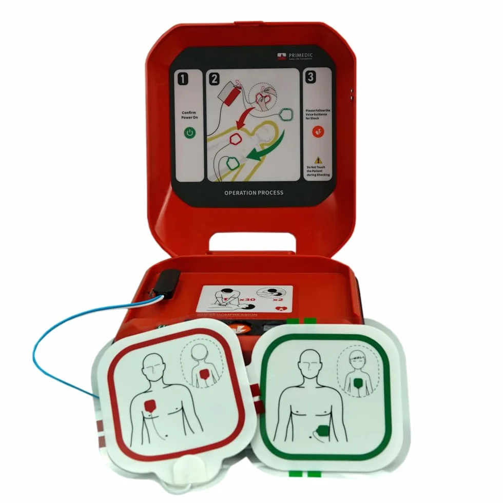 Primedic HeartSave Y Defibrillatore, scarica manuale, 8 anni garanzia, inglese/italiano