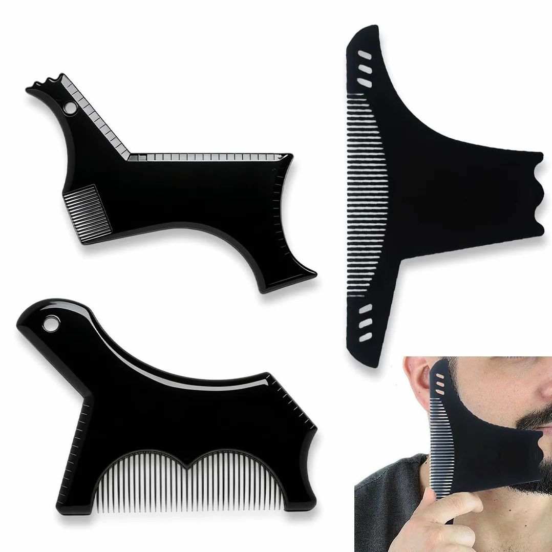 Modello per Barba 3 Pezzi con Pettine per Styling