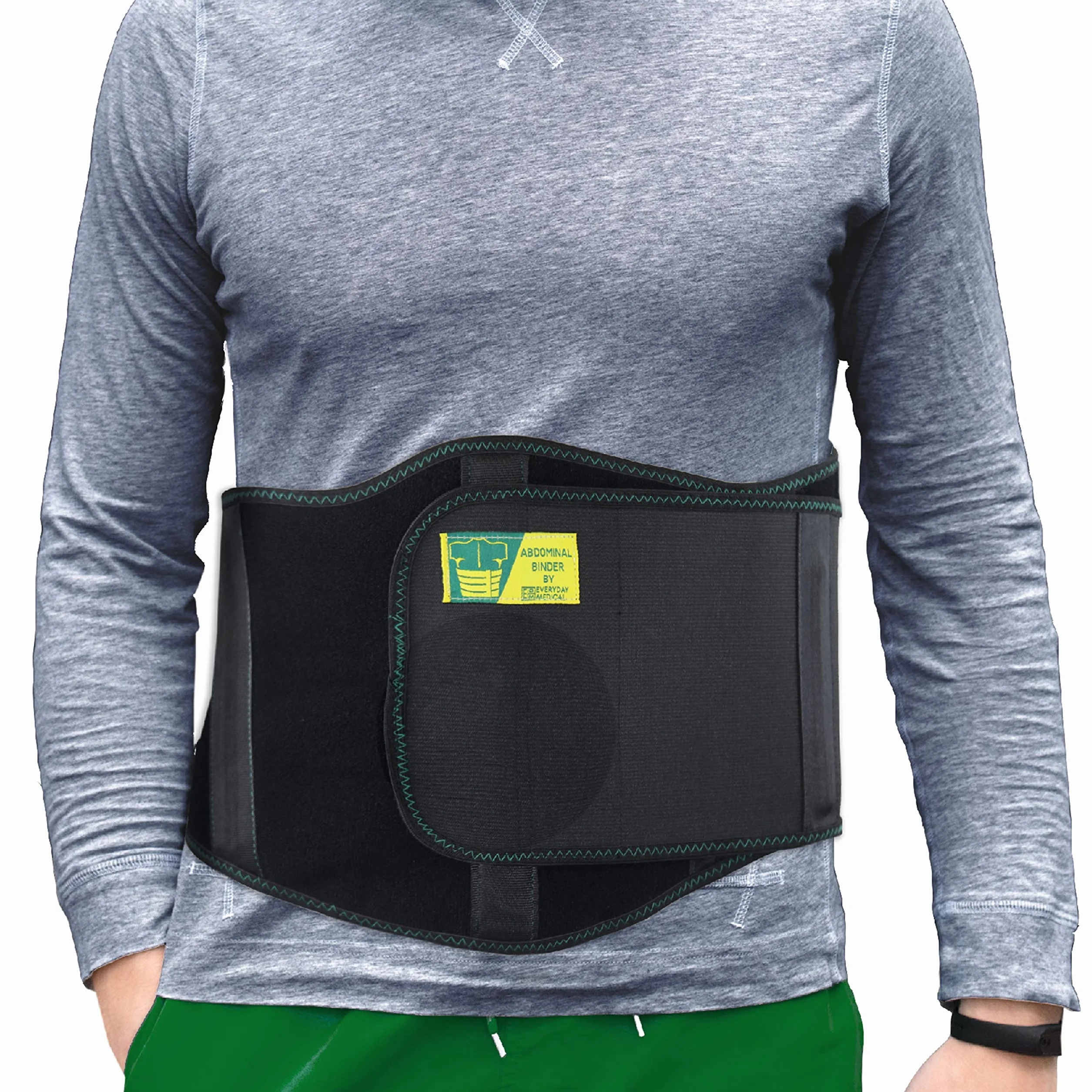 Everyday Medical Cintura Ernia Ombelicale Ergonomica Cinto Elastico Per Ernia Addominale per Donne e Uomini I Cinto per Ernia Ombelicale con Pad di Compressione per Alleviare il Dolore I L/XXL