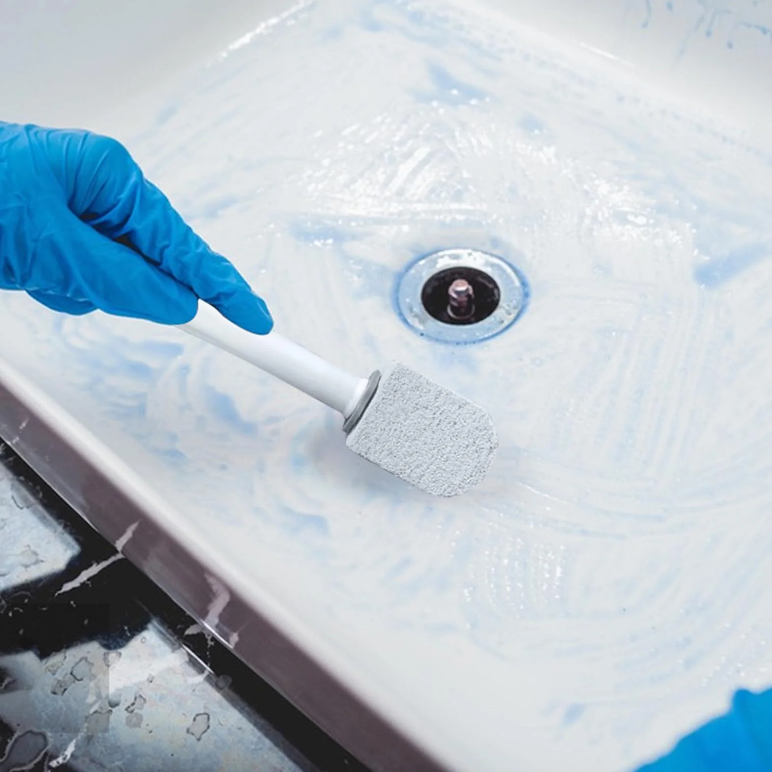 Scettar Pietra Pomice per WC, 6 Pezzi Pietra Pomice Naturale Pulizia con Manico, Pomice a Testa Tonda Può Essere Utilizzato per Pulire Le Macchie in Bagni, Toilette, Lavello (Grigio Blu)
