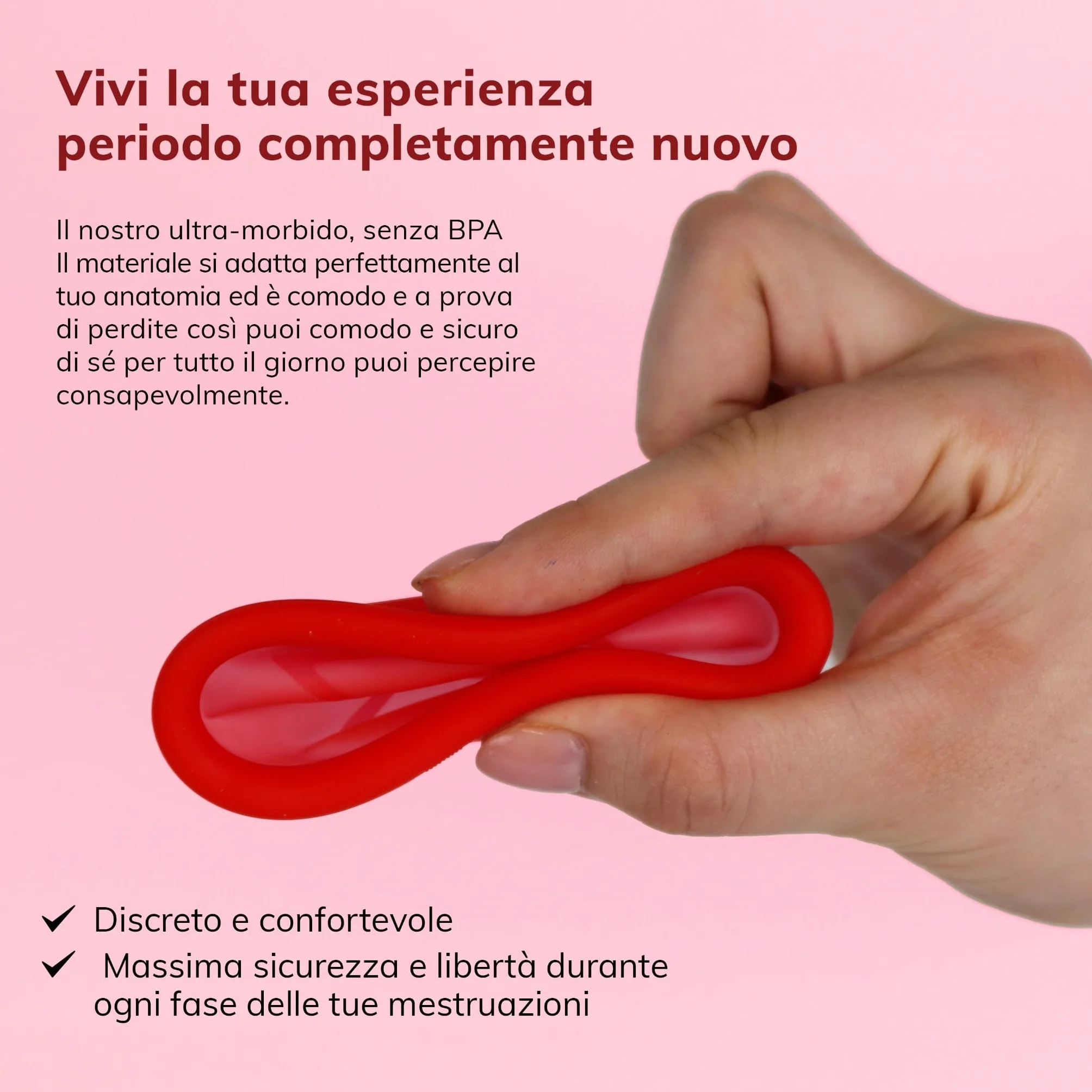 Disco mestruale MYLILY® | 100% silicone di grado medico I Periodo | Disco mestruale I Sostenibile e a basso costo I Disco mestruale | riutilizzabile I S + L