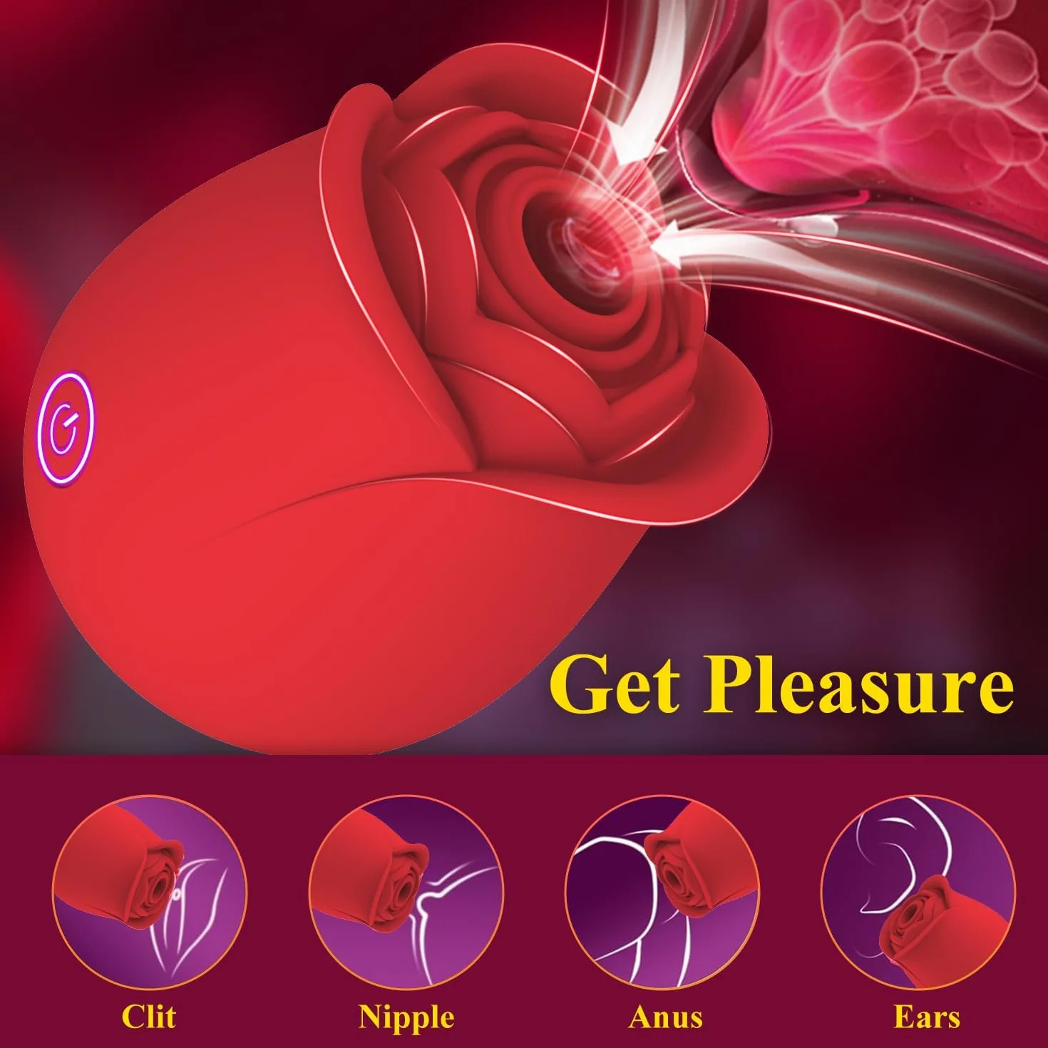 Vibratoreper Donna Professionale Sexytoysys Donna Coppia Succhia Clitoride Sex Toys Coppia Sessuali per Vibratoreper Stimolatore Clitoride Femminile Succhia Capezzoli per Donne Vibratoreper Piccolo