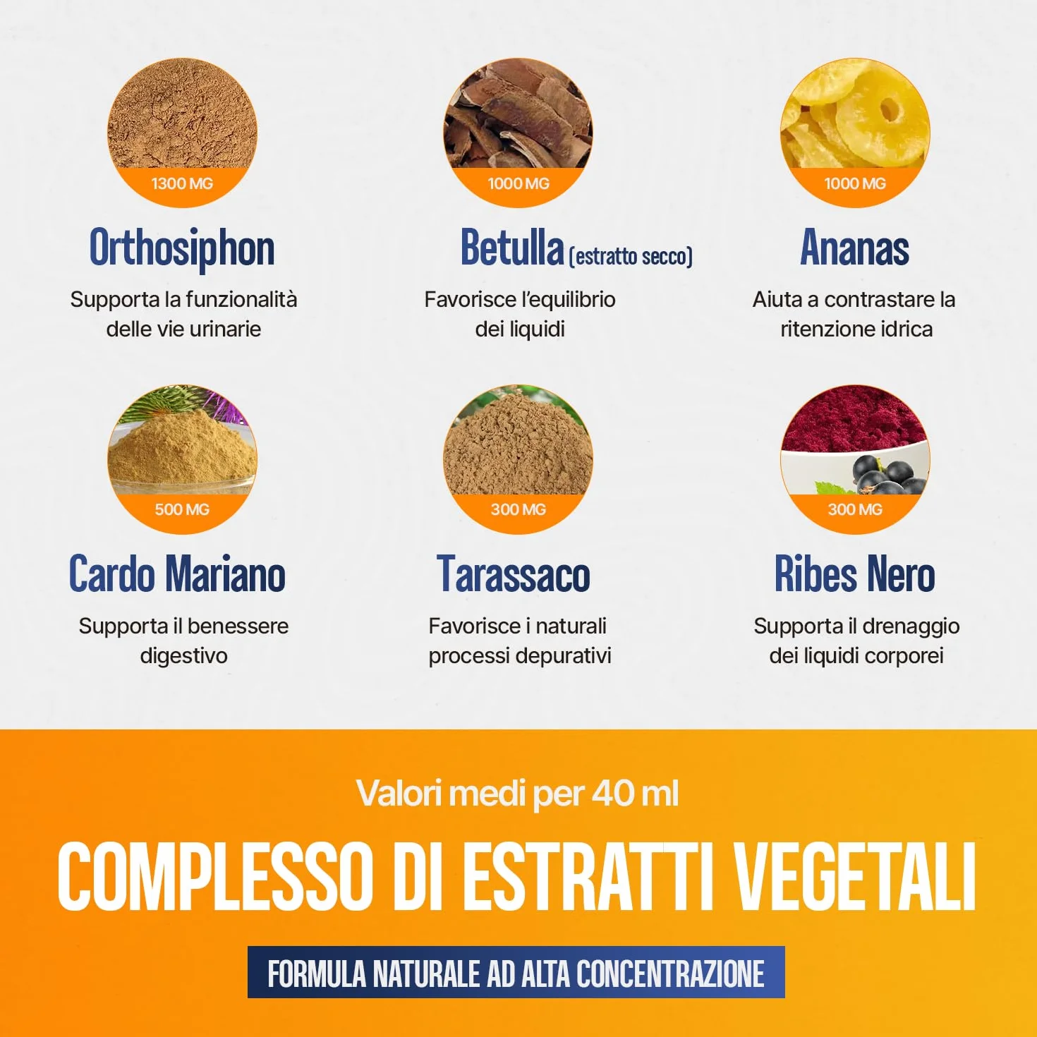 Diuretico Drenante Forte Detox Ritenzione Idrica Anticellulite 500 ML Gusto Ananas Made in Italy