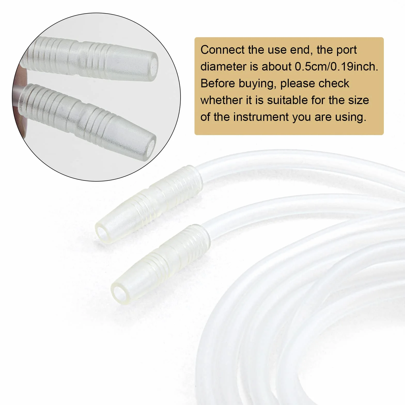ELITZIA tubo silicone trasparente 6x3 pompa a vuoto seno allargamento macchina digitale bellezza