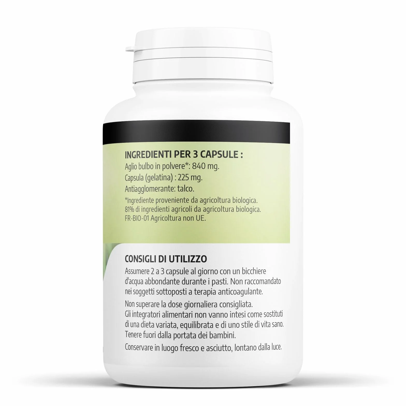 Aglio bulbo Biologico - 280mg - 200 capsule
