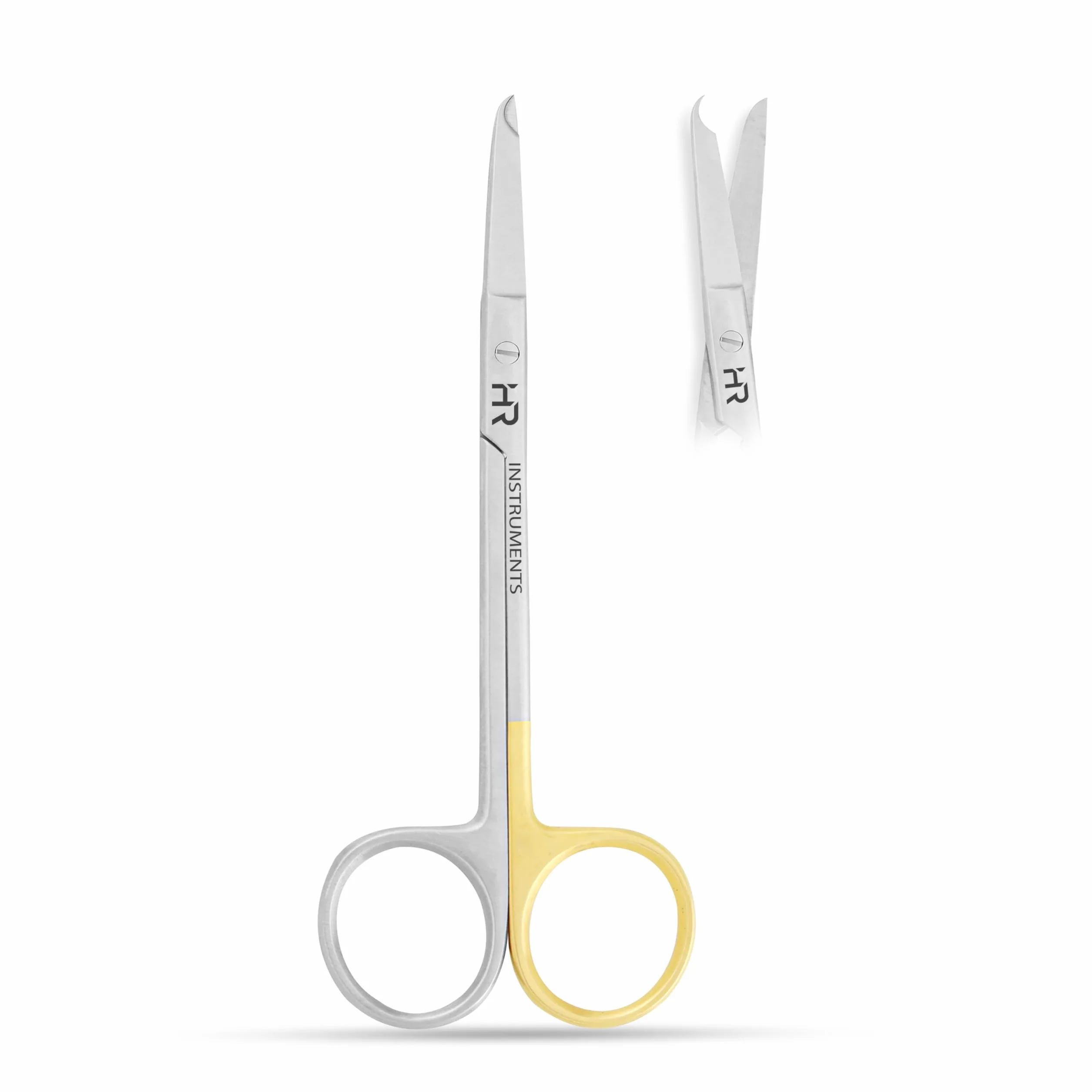 Forbici da sutura di alta qualità con gancio delicato a mezzaluna, perfette per la rimozione delle suture, primo soccorso, formazione EMS, studenti professionisti e molto altro ancora, in acciaio inox