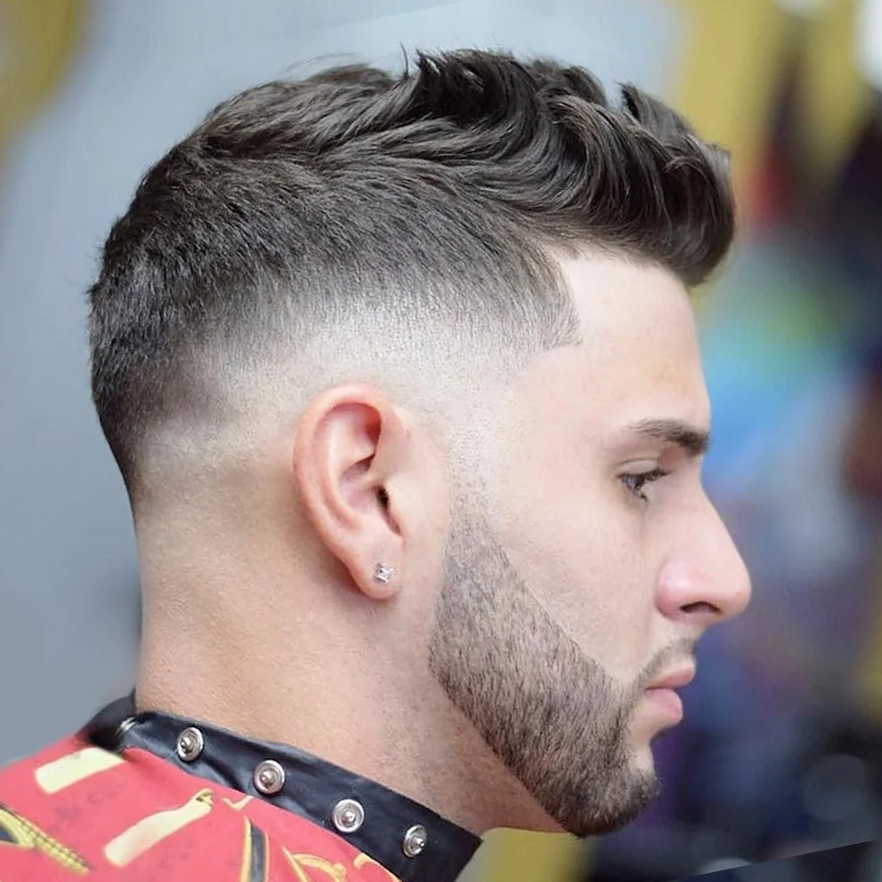 MYCARBON Pettine Barba Forma Uomo in Acciaio Inossidabile Disegno Z per Styling Taglio Barba Pettine da Barba Modellante Portatile