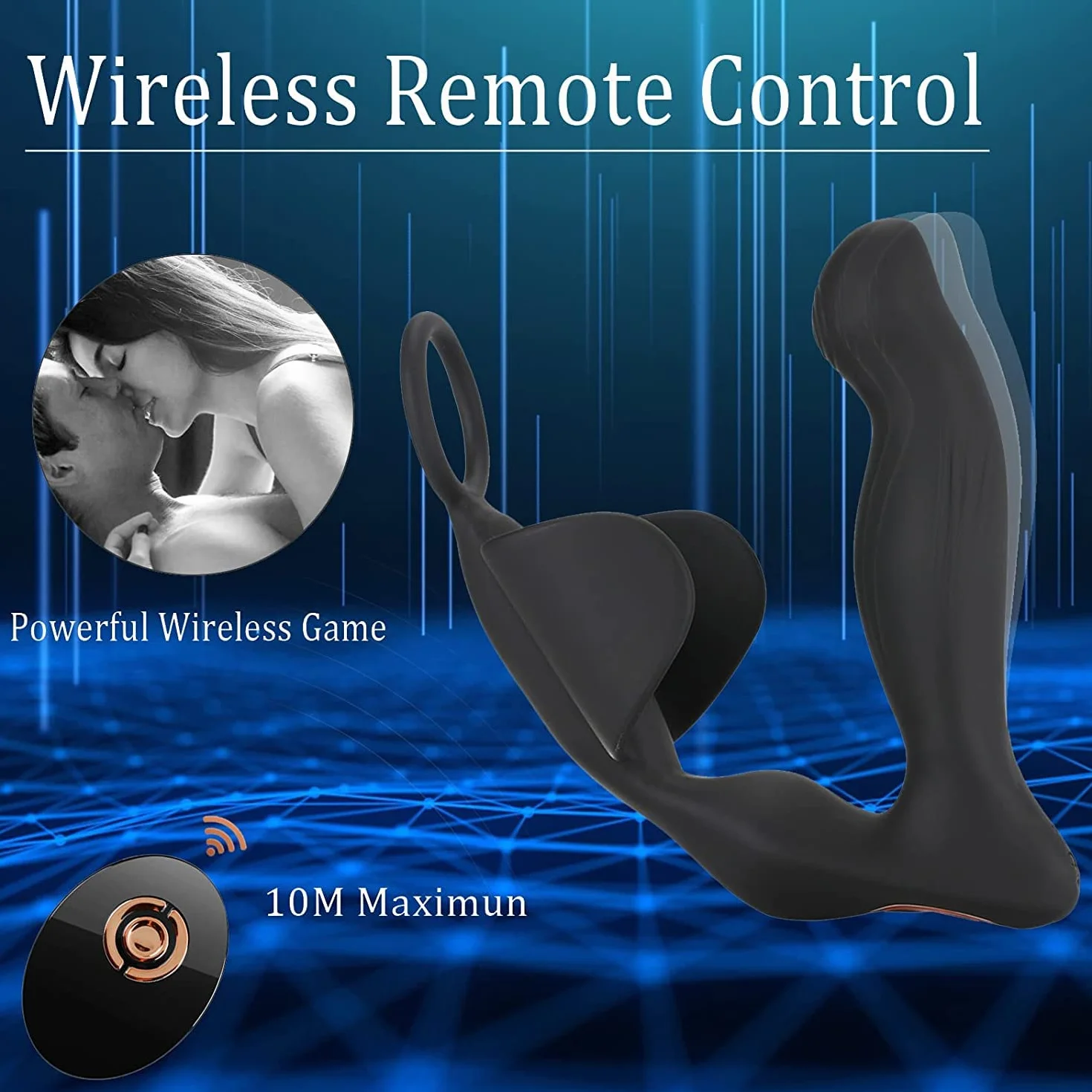 Sex Toys Masturbatore Maschile Sex Toys Masturbtore per Pene Automatico Stimolatore Prostatico Maschile con 9 Vibrazione Vibratore per Uomo Adatto Vibratore Anale Masturvatore Per Uomo