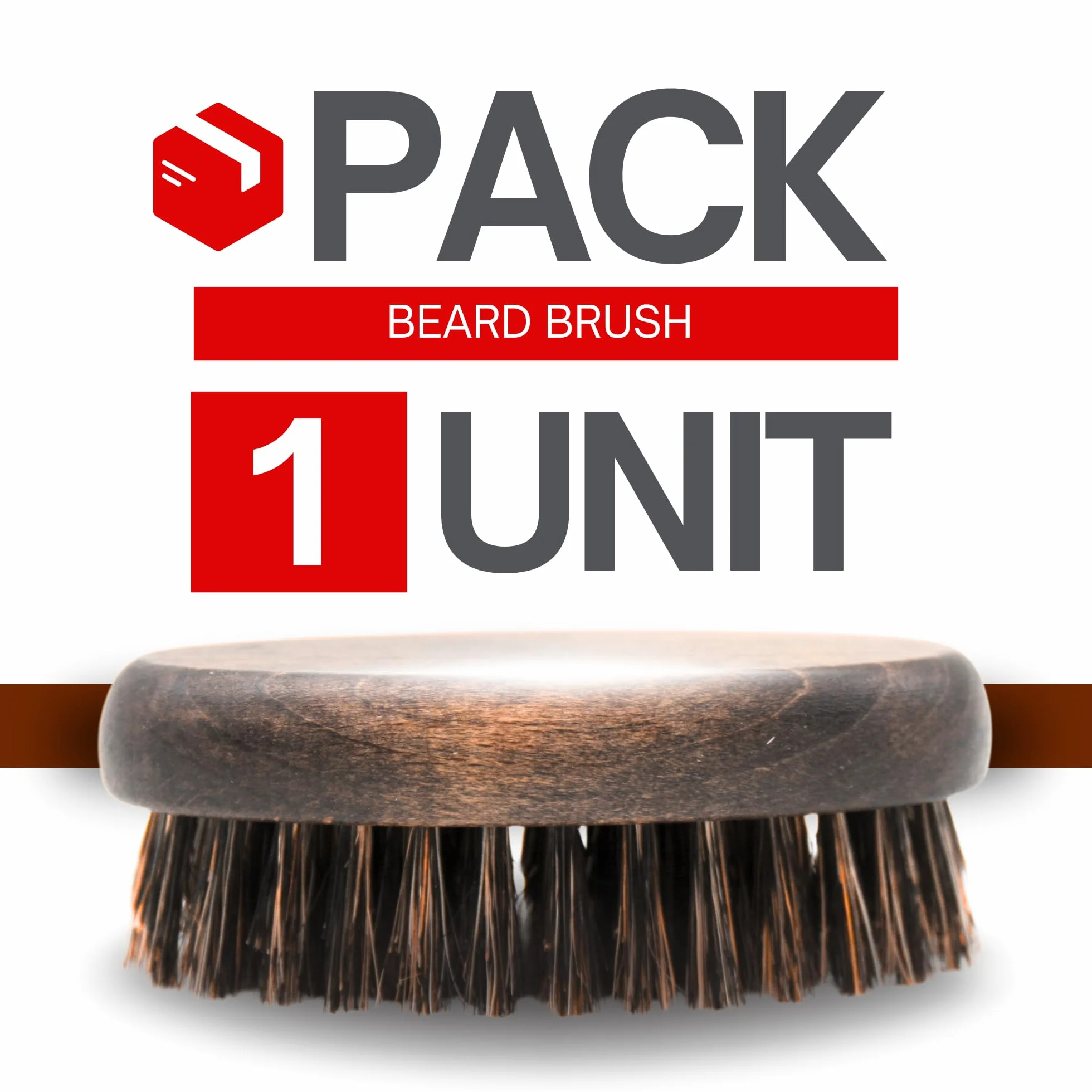 DOJA Barcelona Spazzola per barba da uomo, setole di cinghiale, legno di faggio, materiale durevole, uso versatile, facile da pulire e baffi curati, design pulito per finitura impercabile