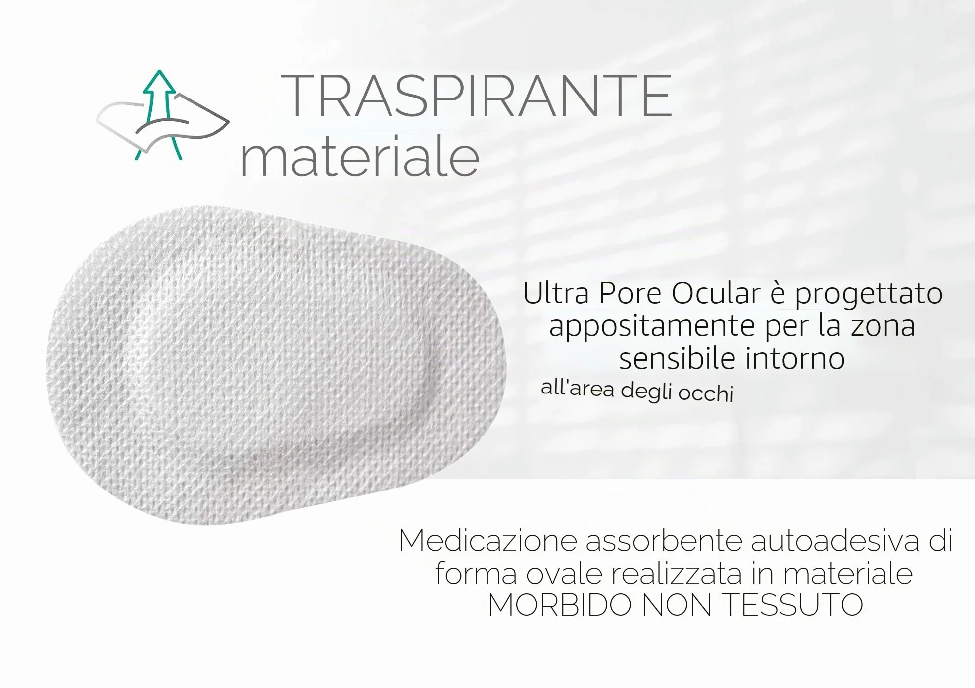 Medrull Cerotto Adesivo Per Medicazione Oculare Sterile 50 Pezzi 180 Gr