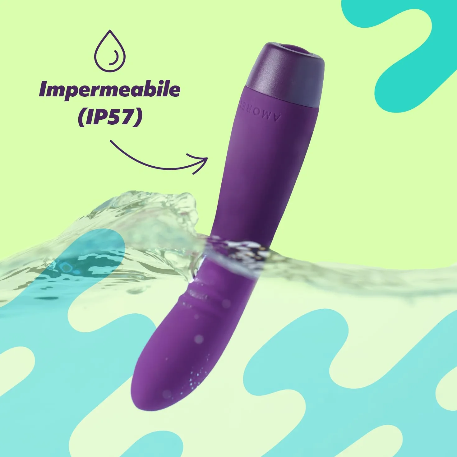 AMORELIE Joy - Vibratore a punto G Bloom | Impermeabile Ricaricabile