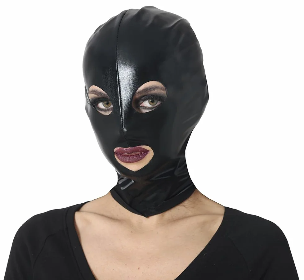 Cappuccio Sadomaso per Adulti FIESTAS GUIRCA Nero - Accessorio Costume Halloween Carnevale