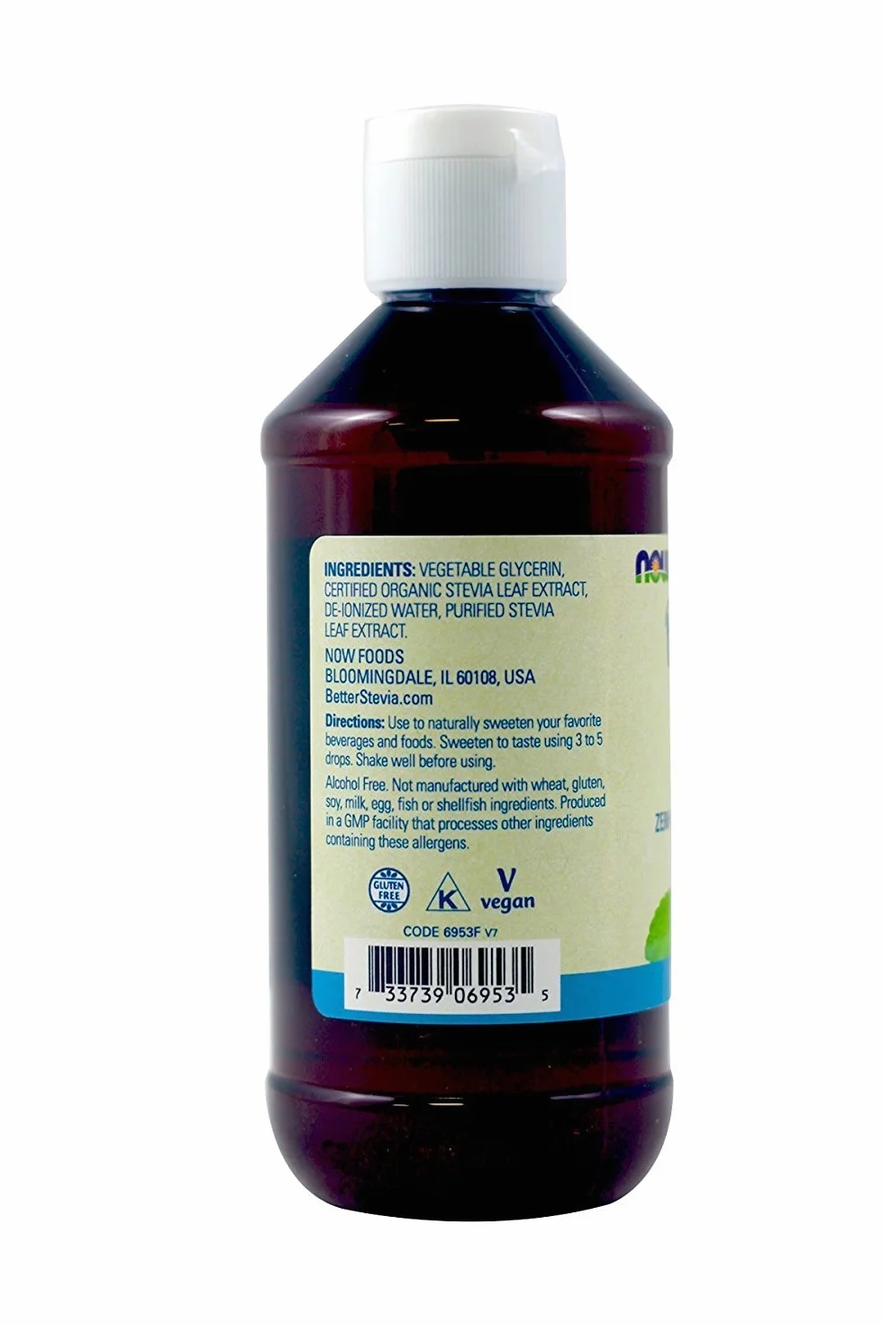 NOW Foods Stevia glycerite, 8 oz (Pack of 2)