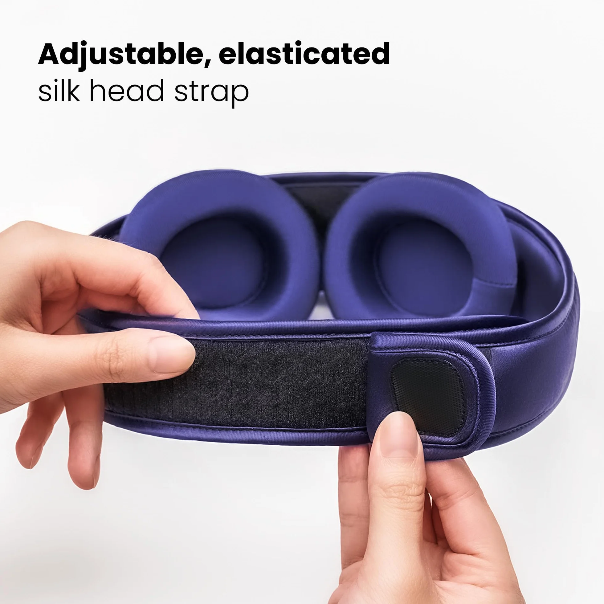 Manta Silk - Mascherina per dormire in seta di lusso con coppe per gli occhi in pura seta, delicata su pelle e capelli, traspirante, con vestibilità affusolata per il massimo comfort